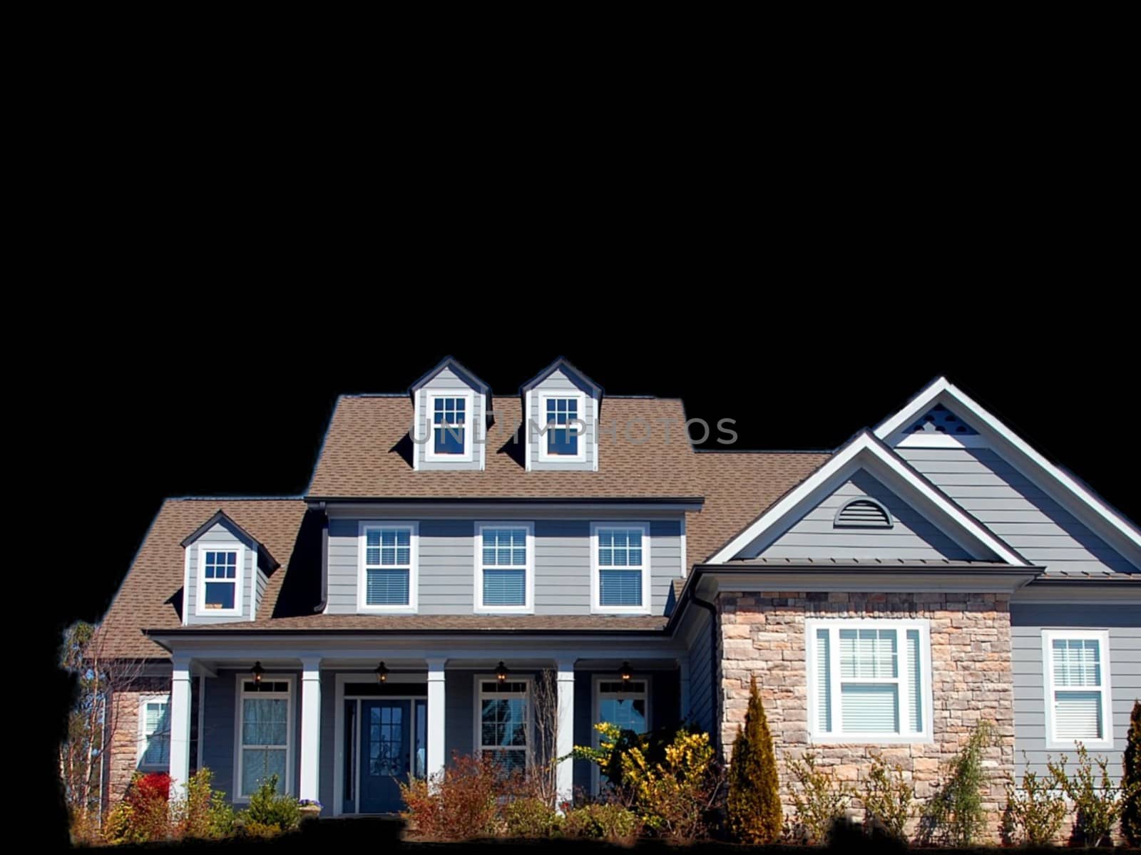 A sign in front of a house. High quality photo