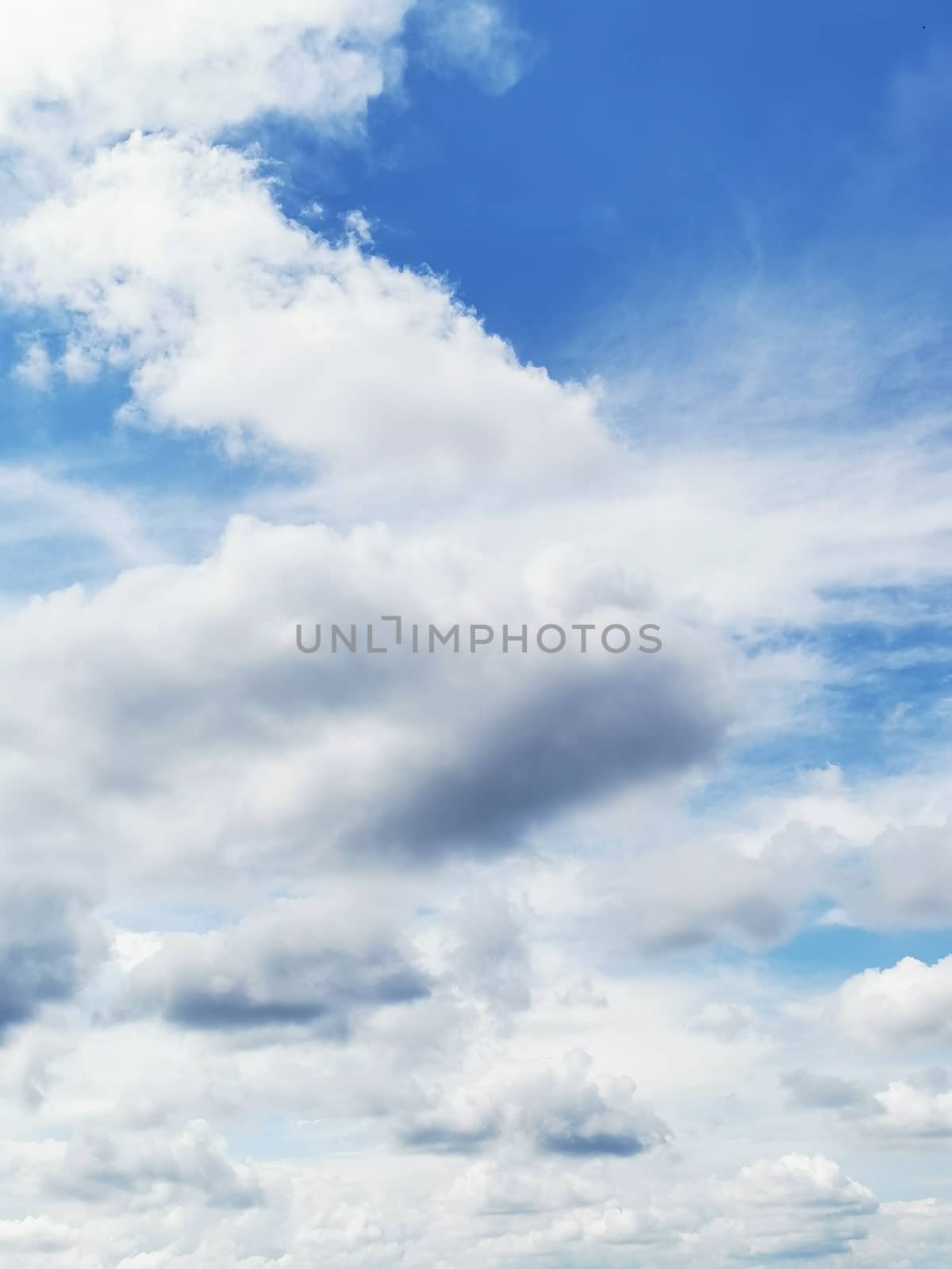 A group of clouds in the sky. High quality photo