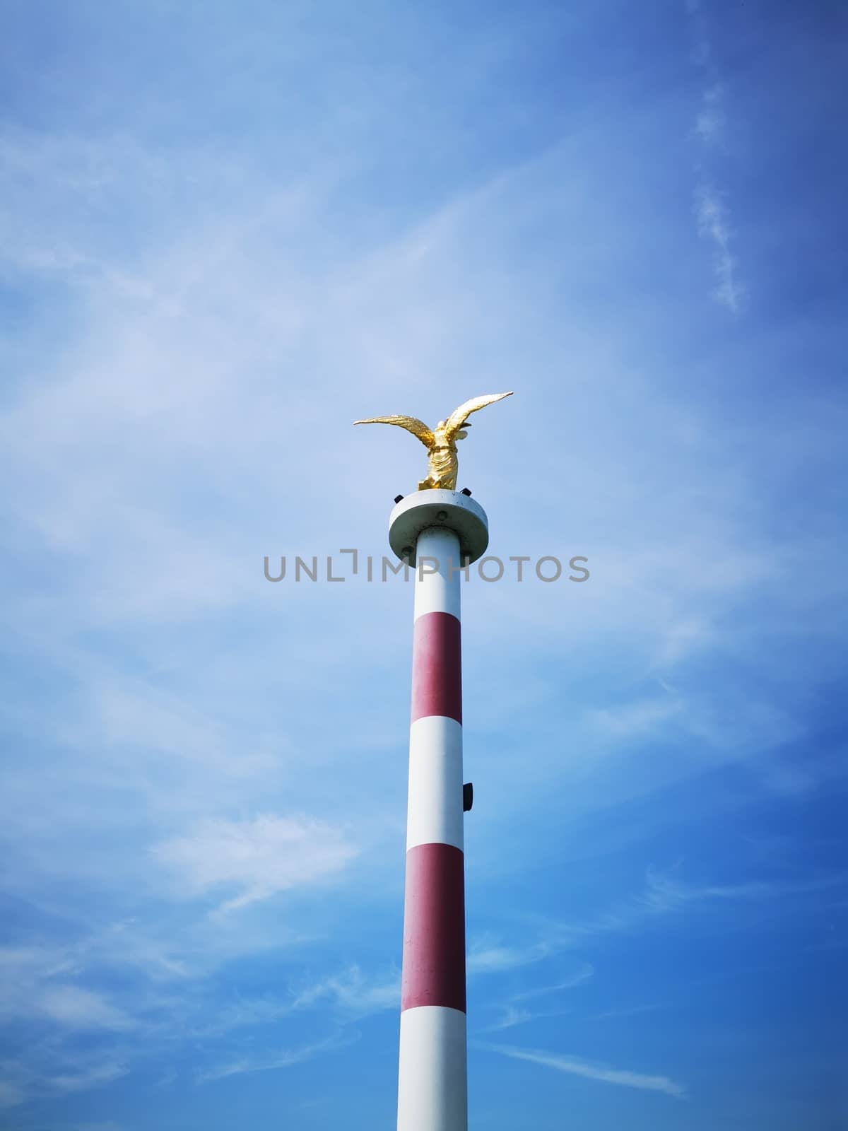 good angel of peace statue in Siofok, high quality photo