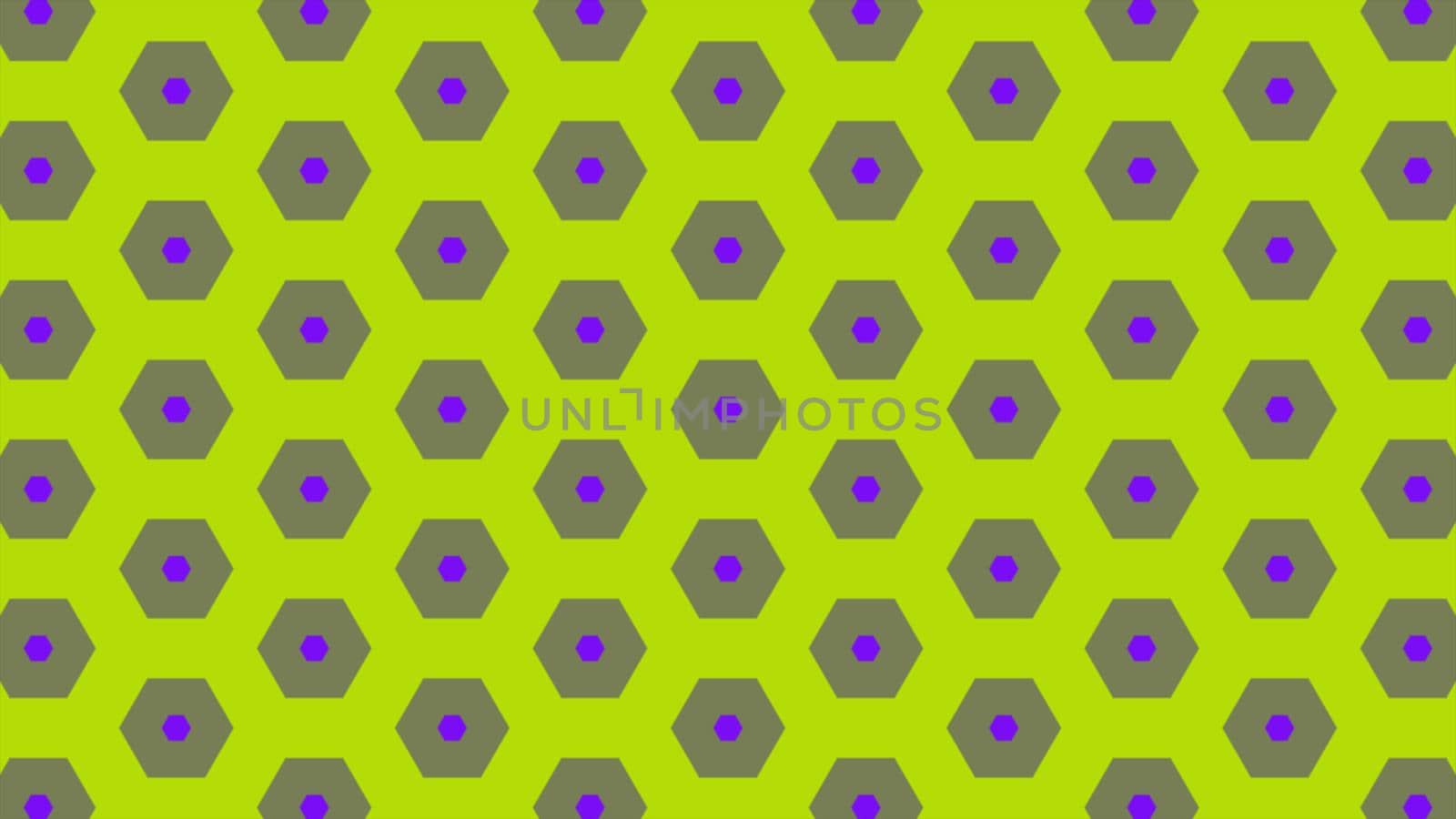 Abstract background of same color  hexagon and different surrounding rings. Illustration abstract hexagon background.