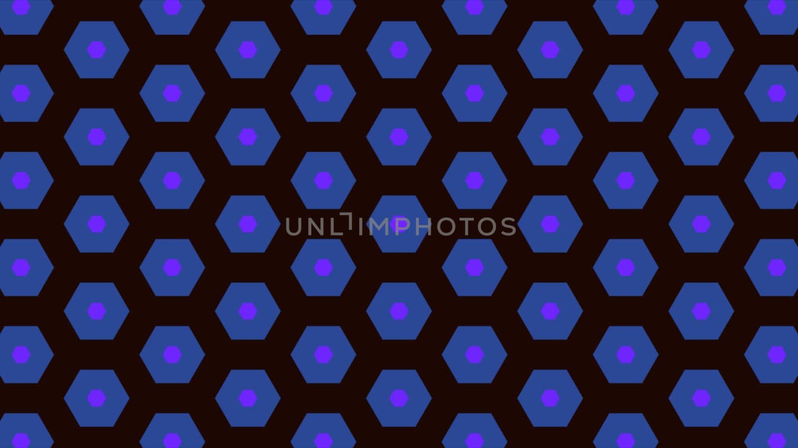 Abstract background of same color  hexagon and different surrounding rings. Illustration abstract hexagon background.