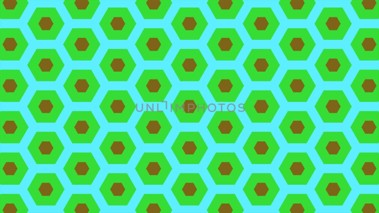 Abstract background of same color  hexagon and different surrounding rings. Illustration abstract hexagon background.