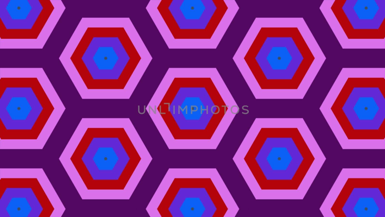 Abstract background of same color  hexagon and different surrounding rings. Illustration abstract hexagon background.