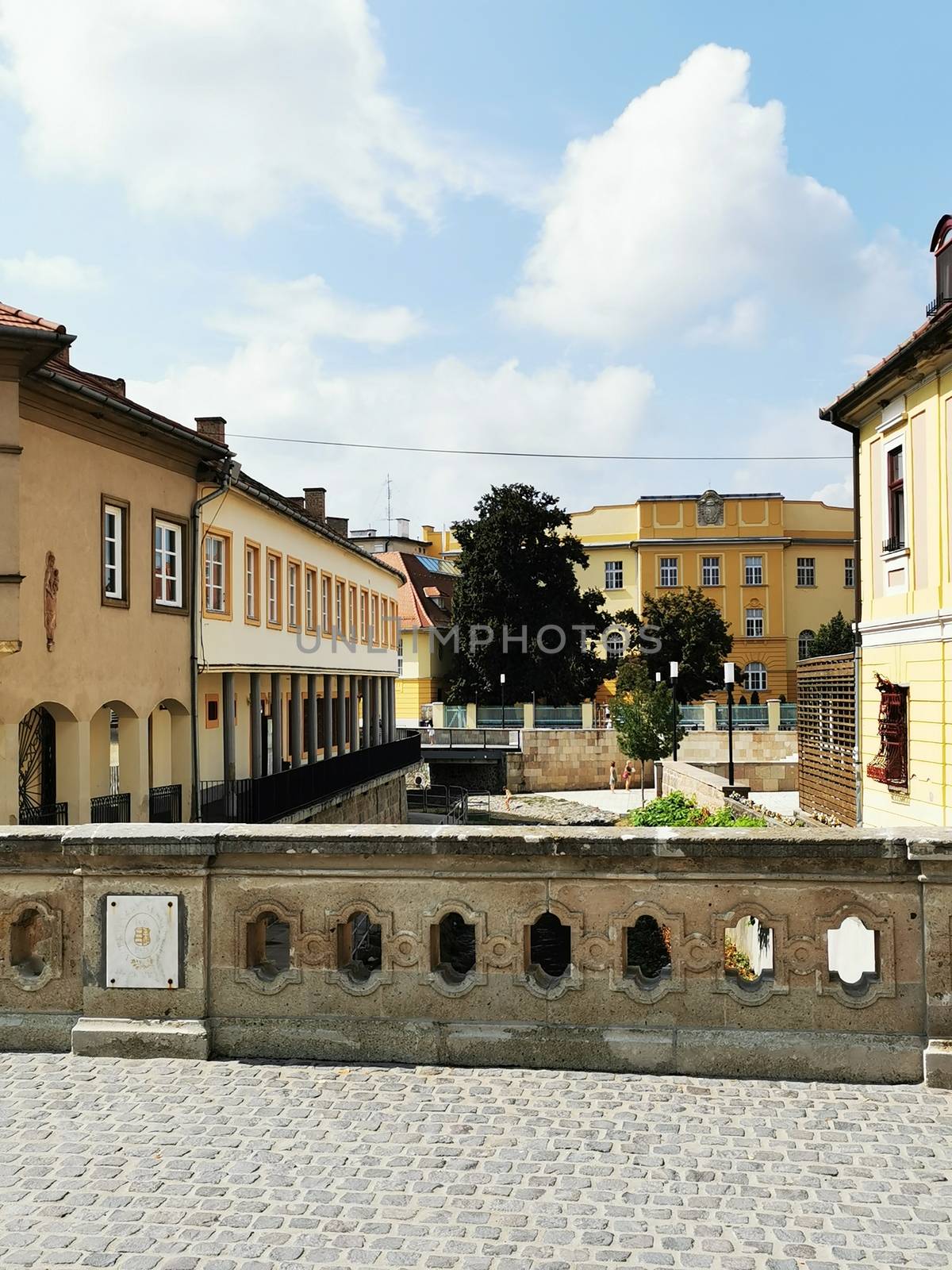 A close up of a street in front of a building. High quality photo