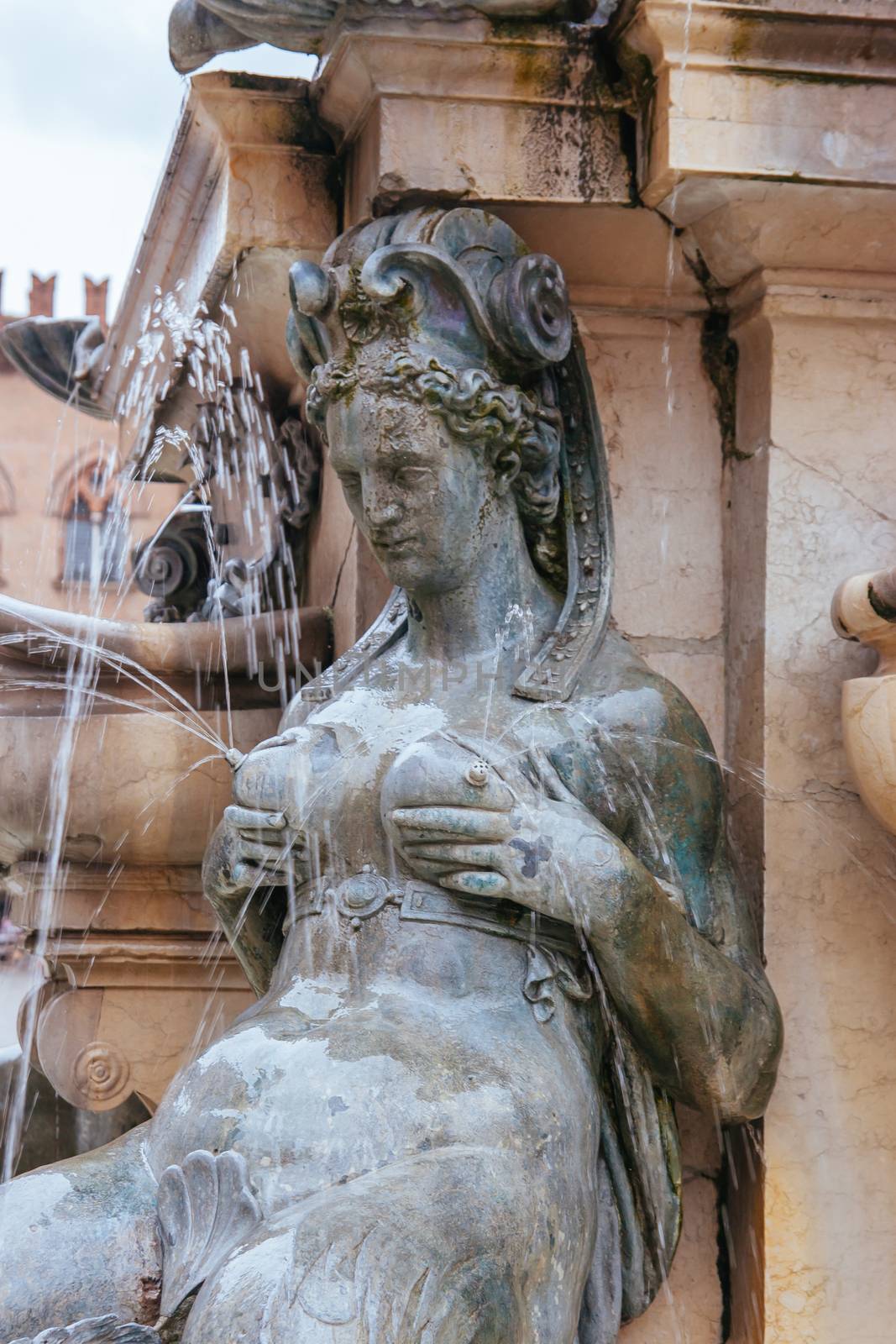 Fountain of Neptune in Bologna Italy by FiledIMAGE