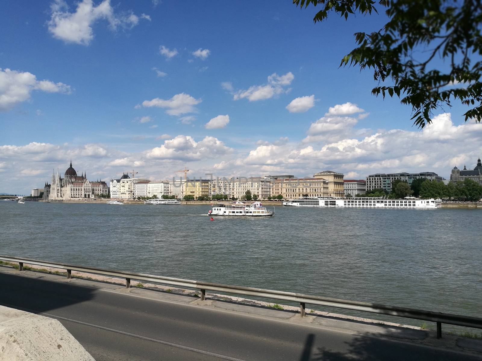 Panoramic view of Budapest from the Buda side.High quality photo