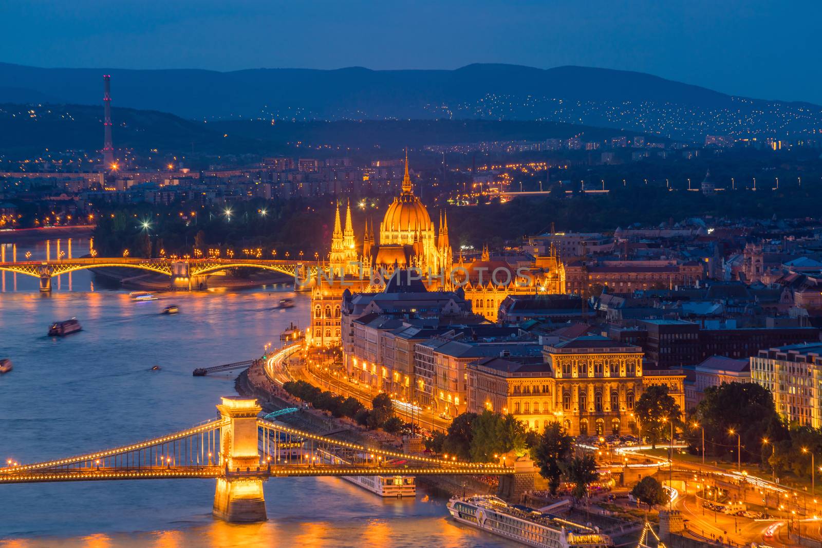Budapest skyline in Hungary by f11photo