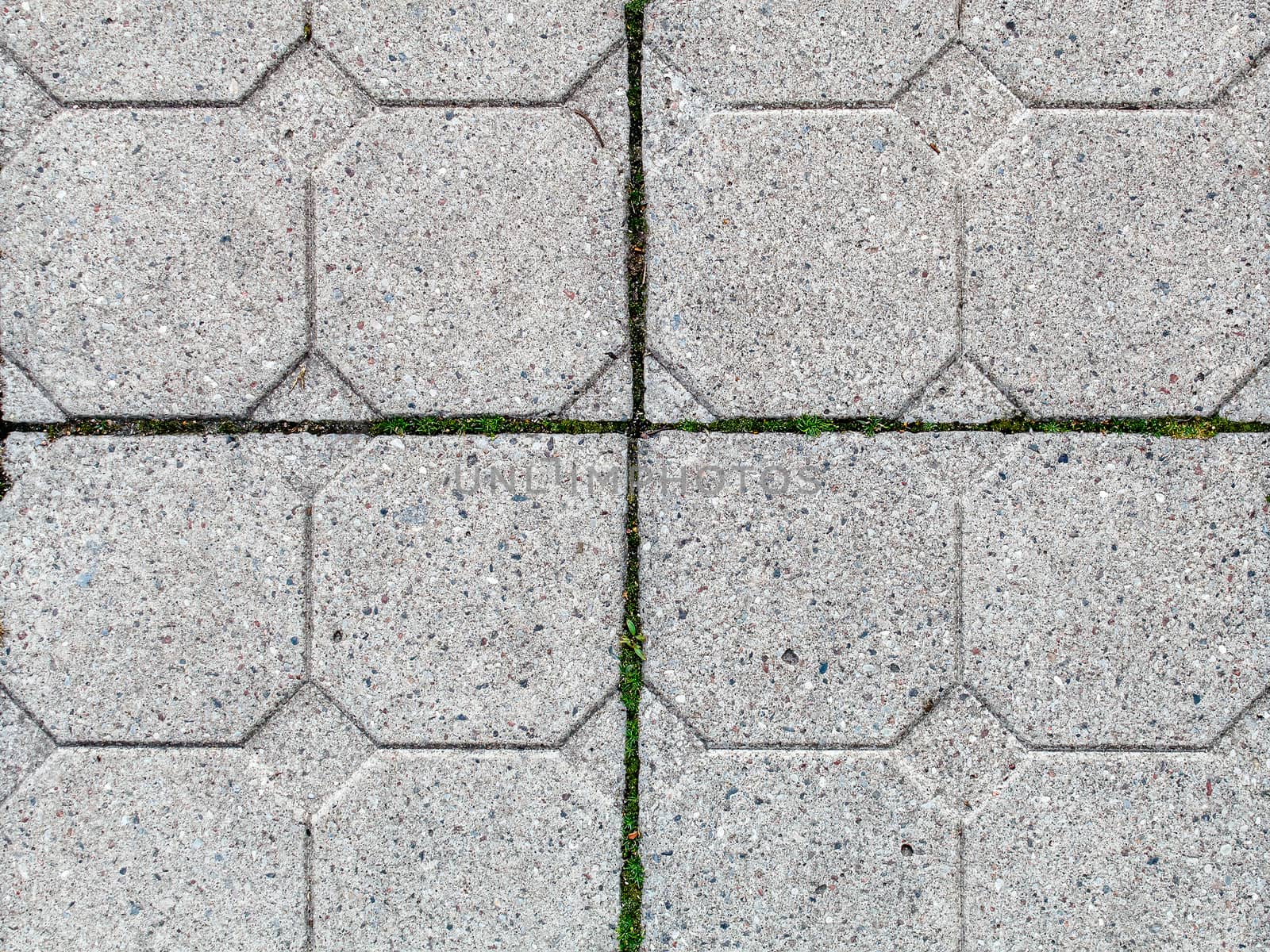 road paved with sidewalk tiles. beautiful brick background with, masonry texture of light gray bricks. outdoor closeup