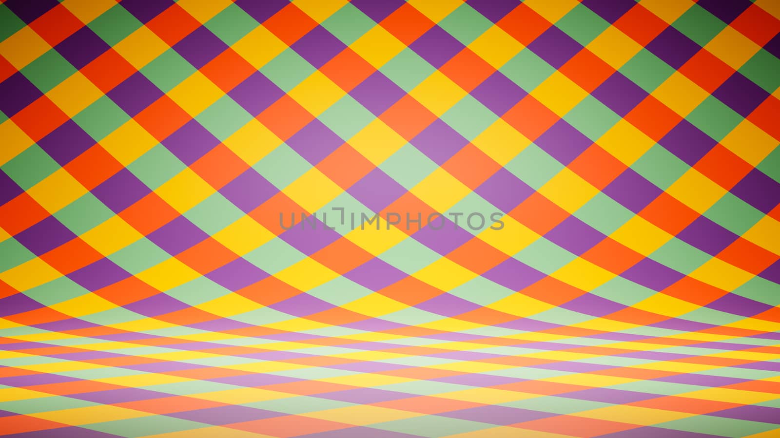 Empty Blank Colorful Striped Pattern Studio Background by make