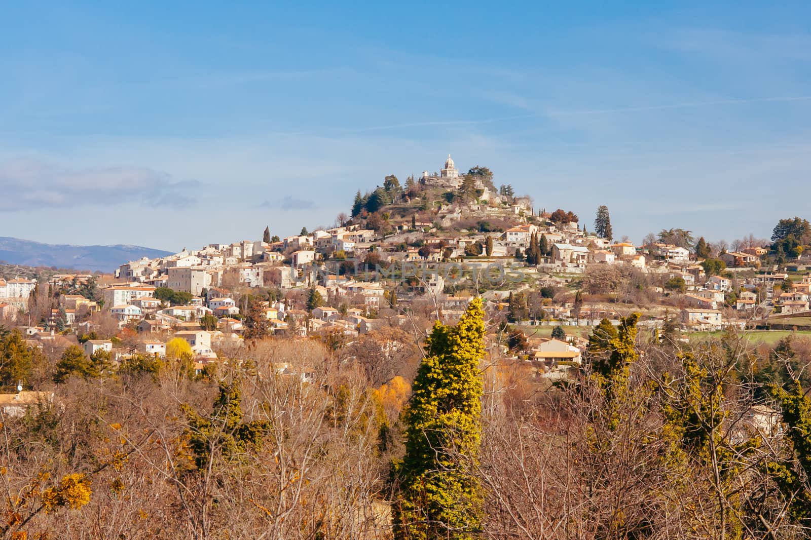 Beautiful Provincial town and famed architecture near Gordes in Provence, France