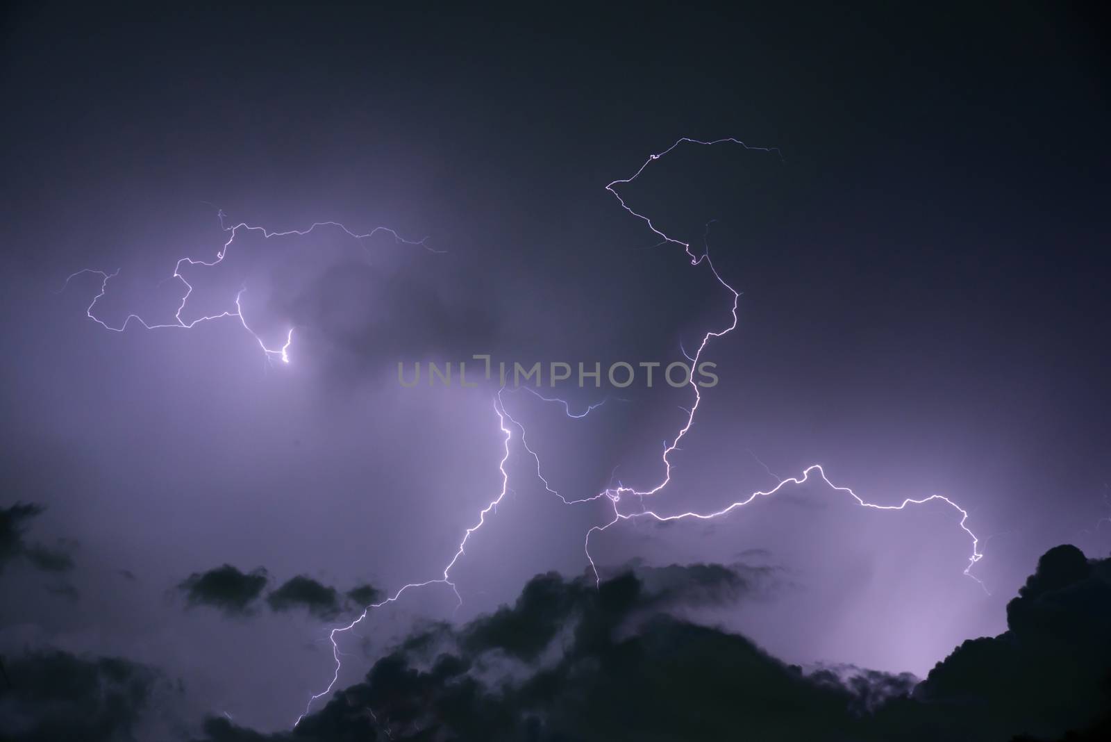 Dark cloud storm with thunder before raining by rukawajung