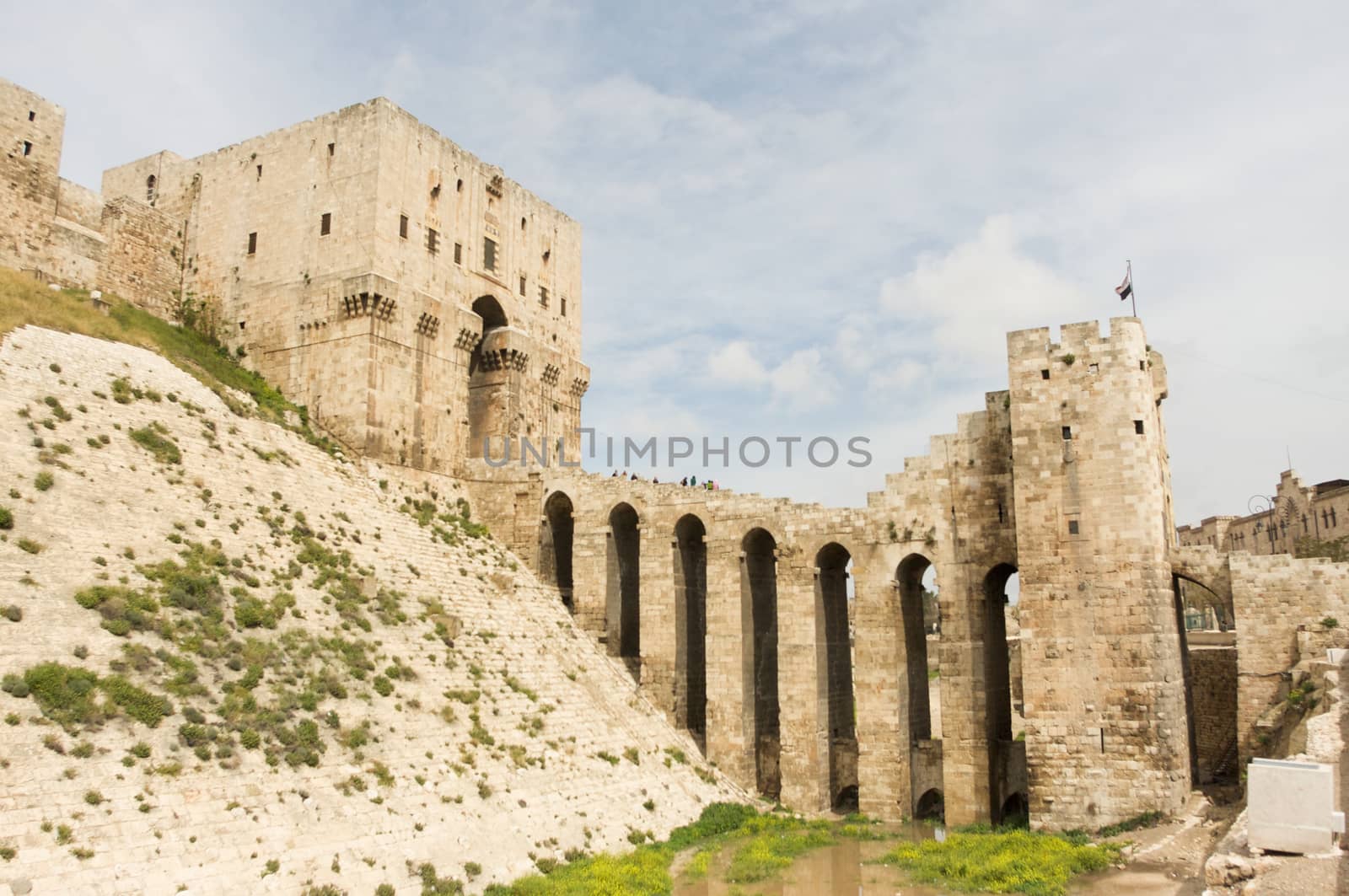 Citadel of Aleppo Syria 05/12/2009 medieval palace in the centre of the old city by kgboxford