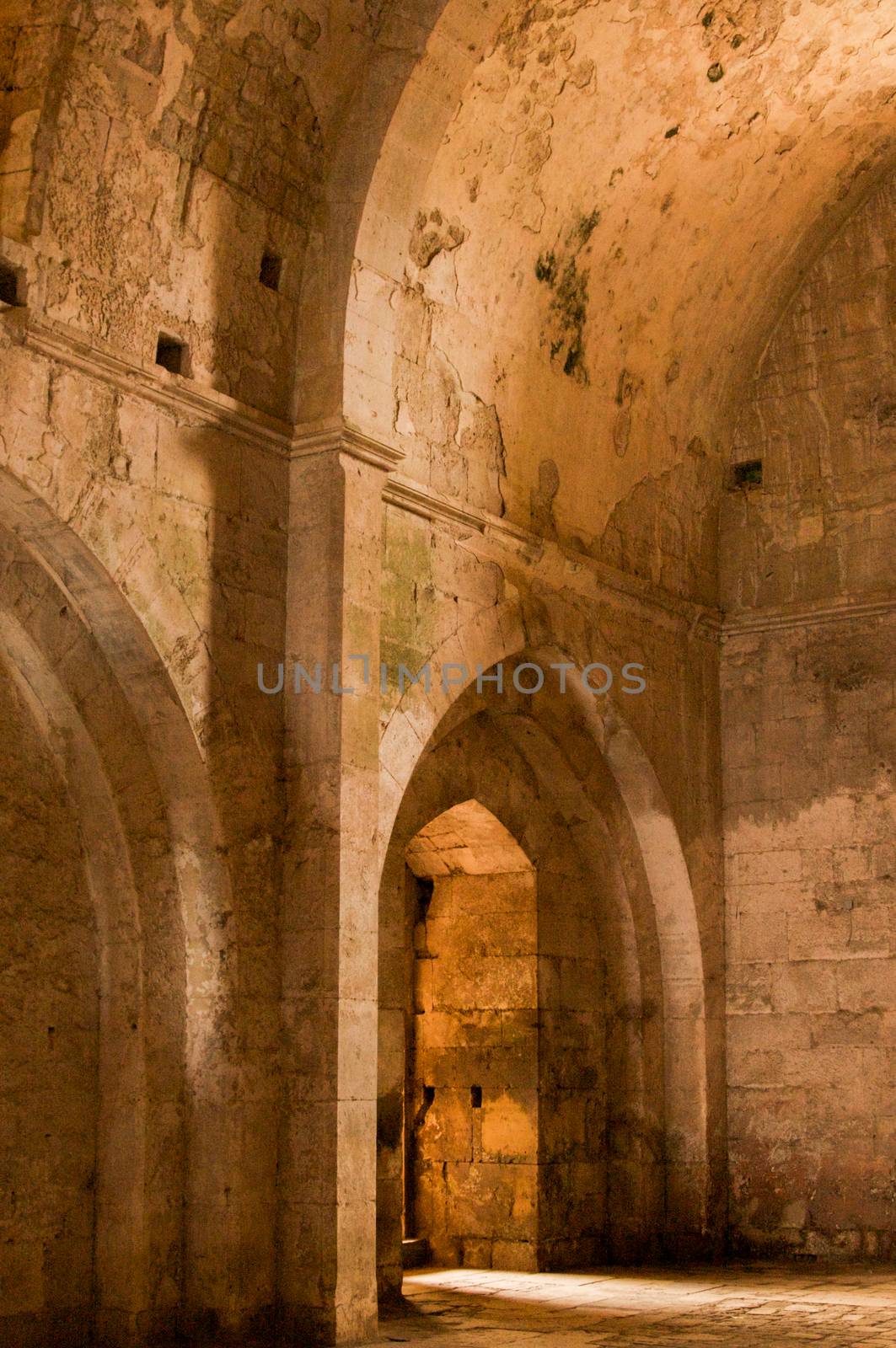 Crac de chevalier Syria 2009 interior the best-preserved of the Crusader castles by kgboxford