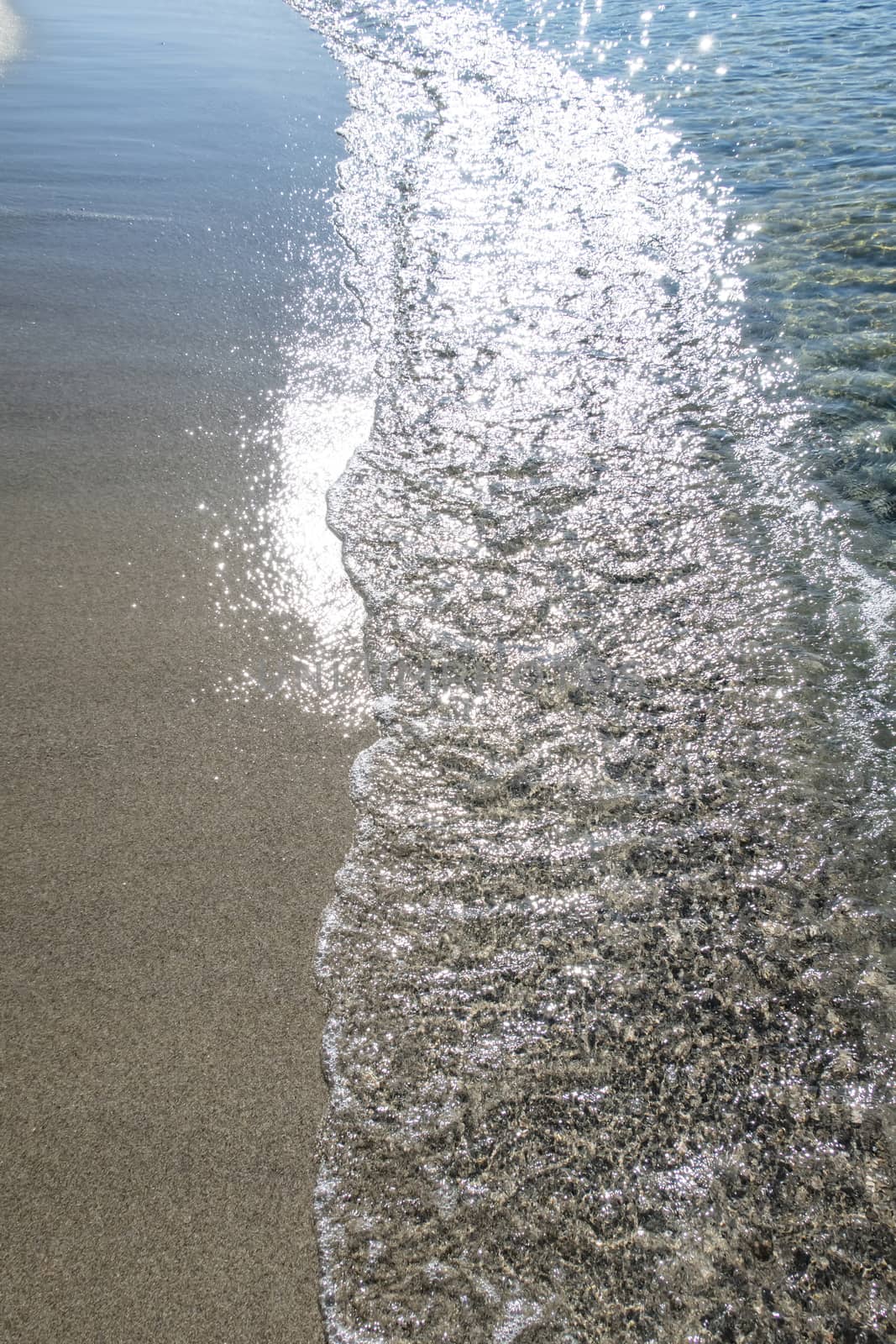 seascape from sea shore in summer season for background