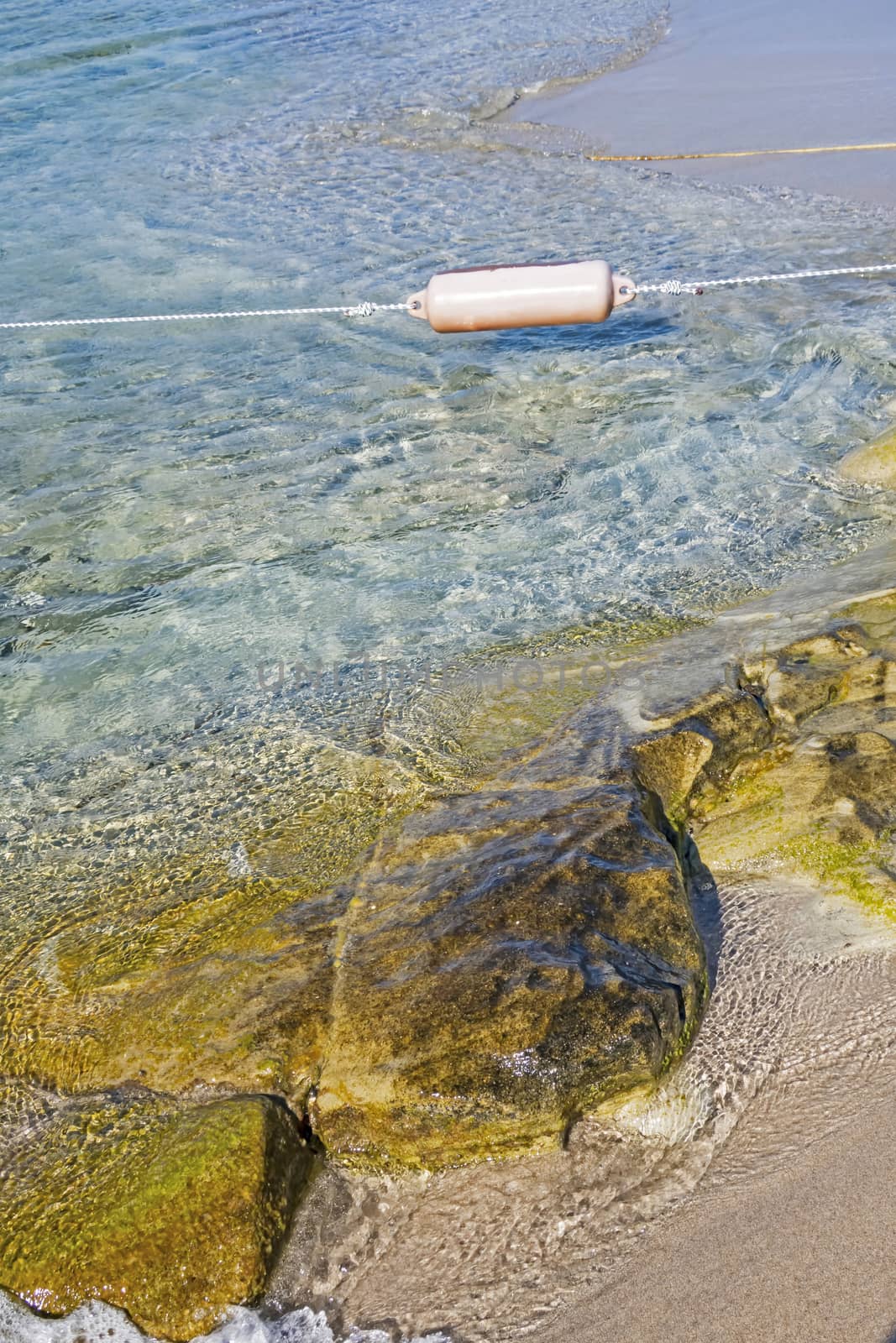 seascape from sea shore in summer season for background