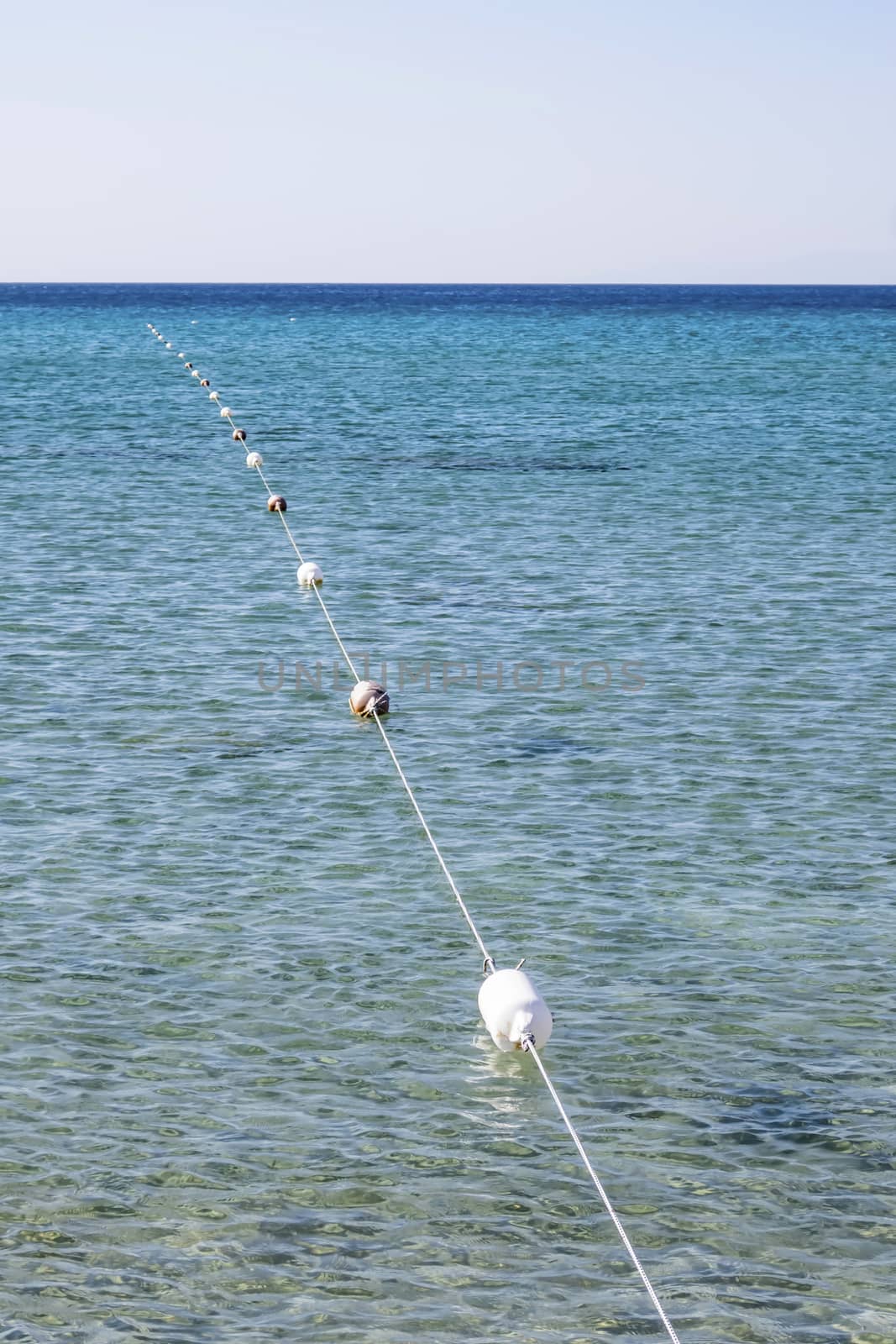 seascape from sea shore in summer season for background