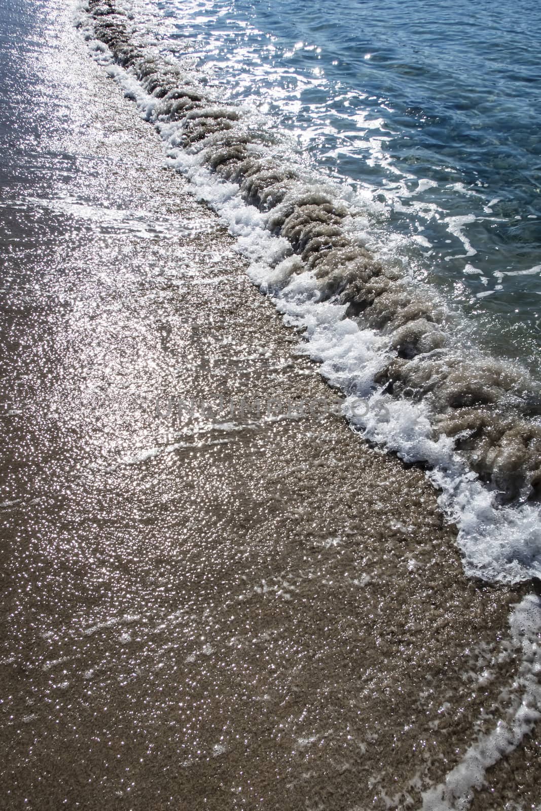 seascape from sea shore in summer season for background