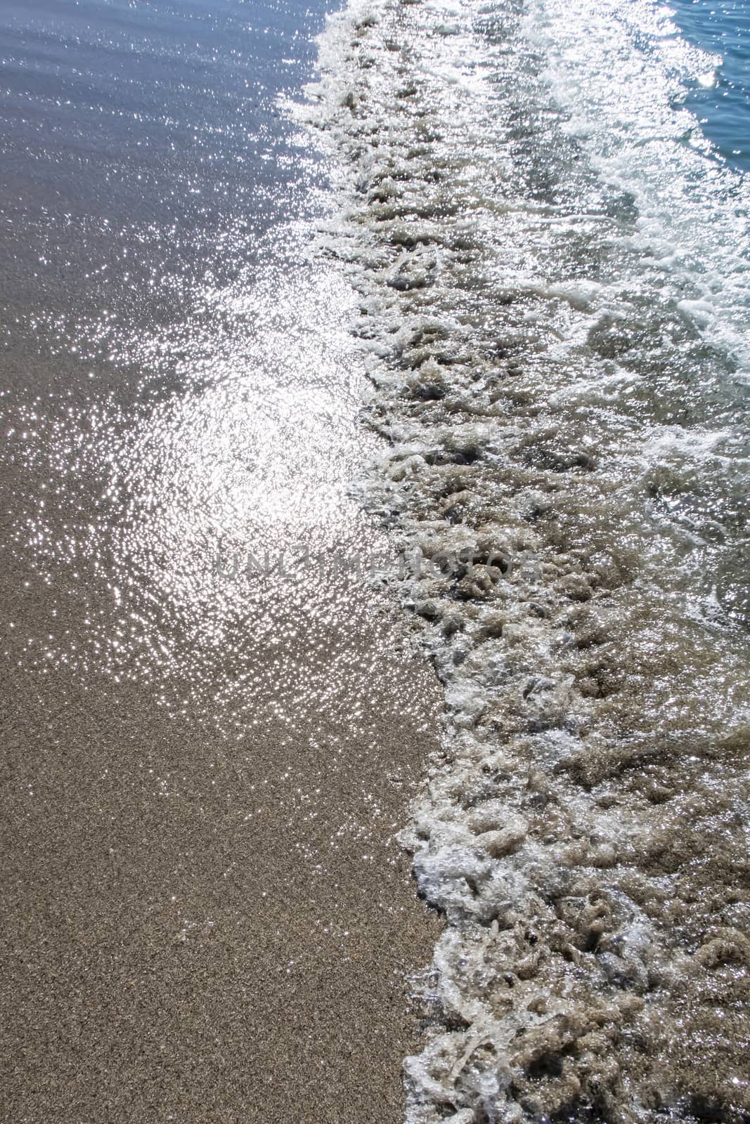 seascape from sea shore in summer season for background