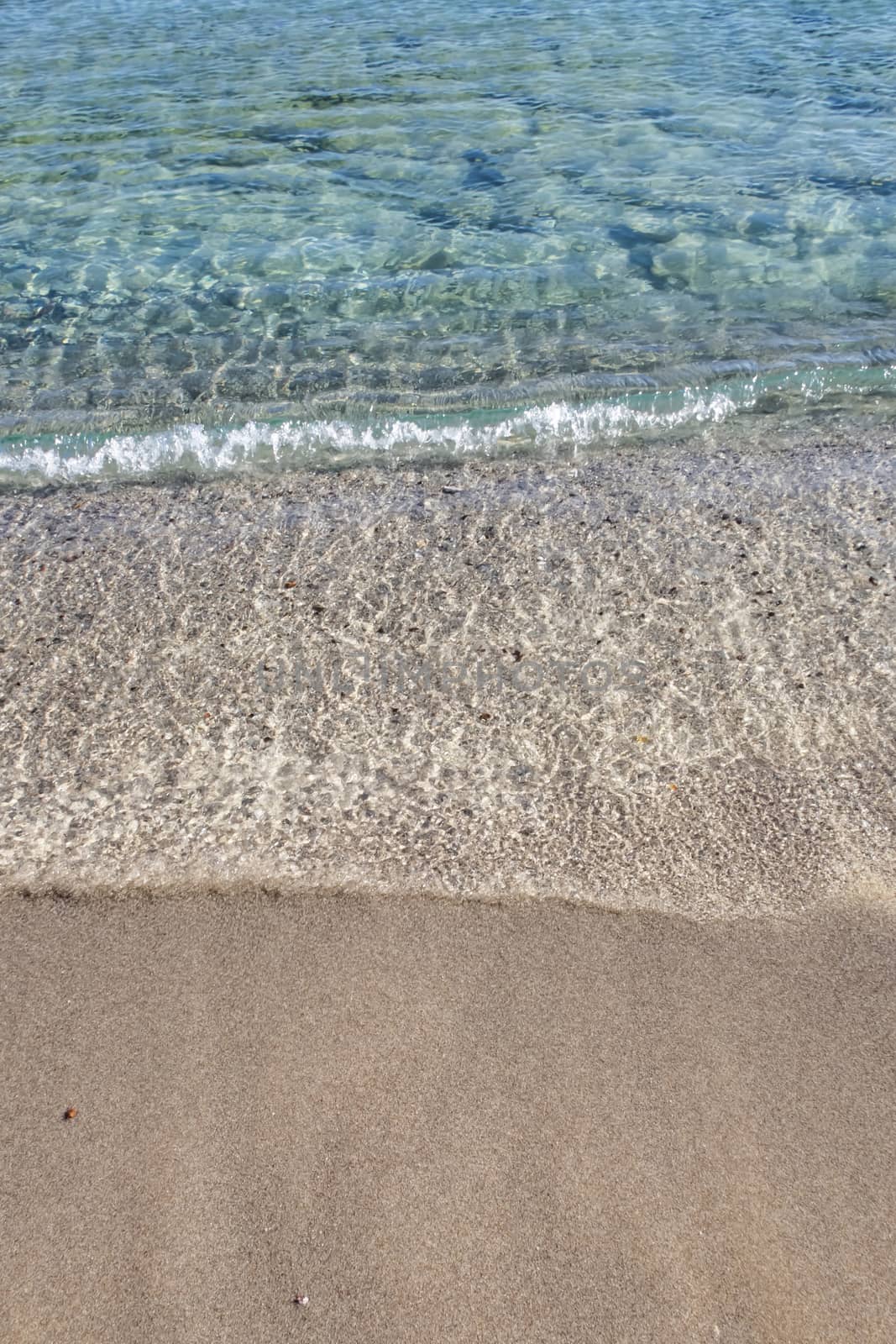 seascape from sea shore in summer season for background