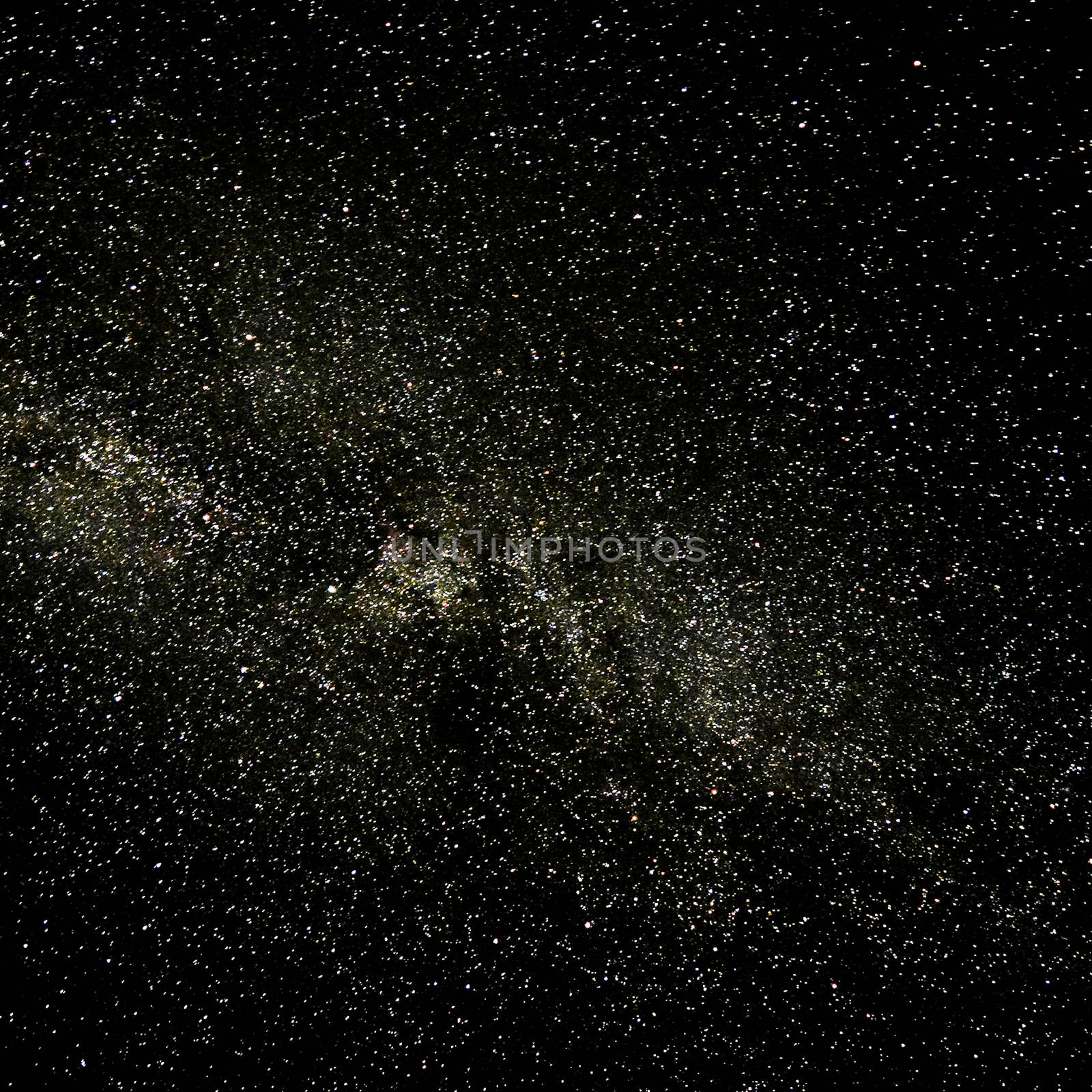 Starry night sky. The Milky Way, our the galaxy.