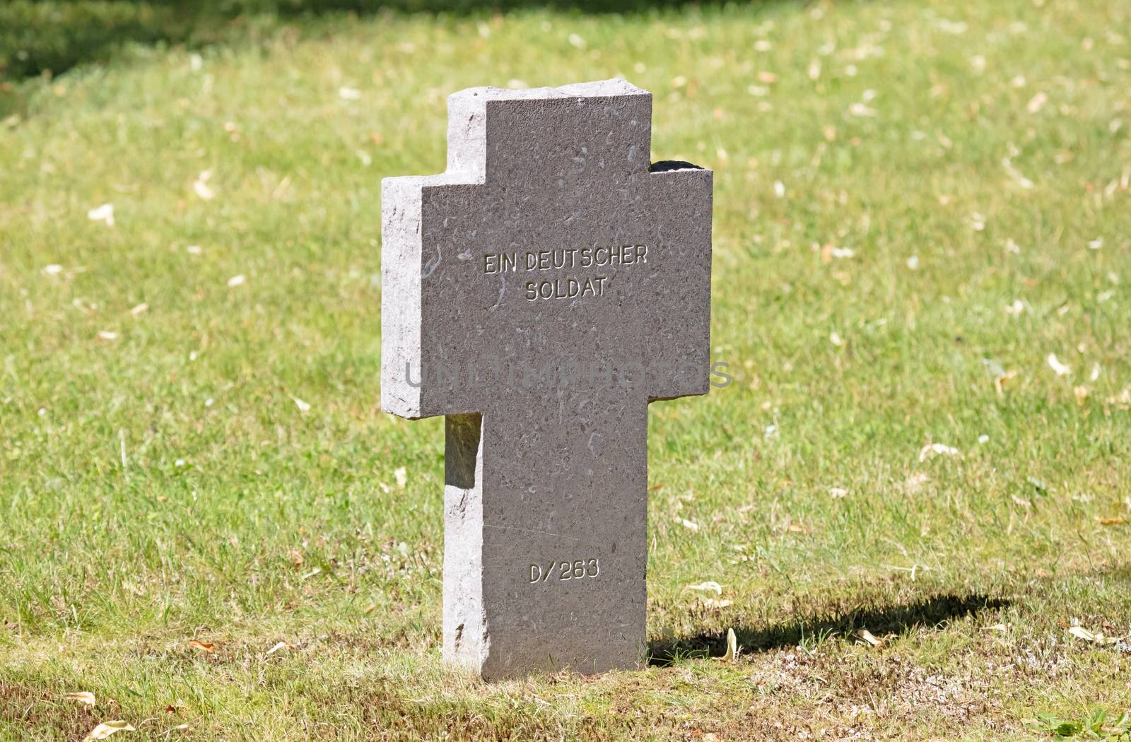 Luxembourg, Luxembourg on July 21, 2020; Grave in the Sandweiler German war Cemetery in Luxembourg
