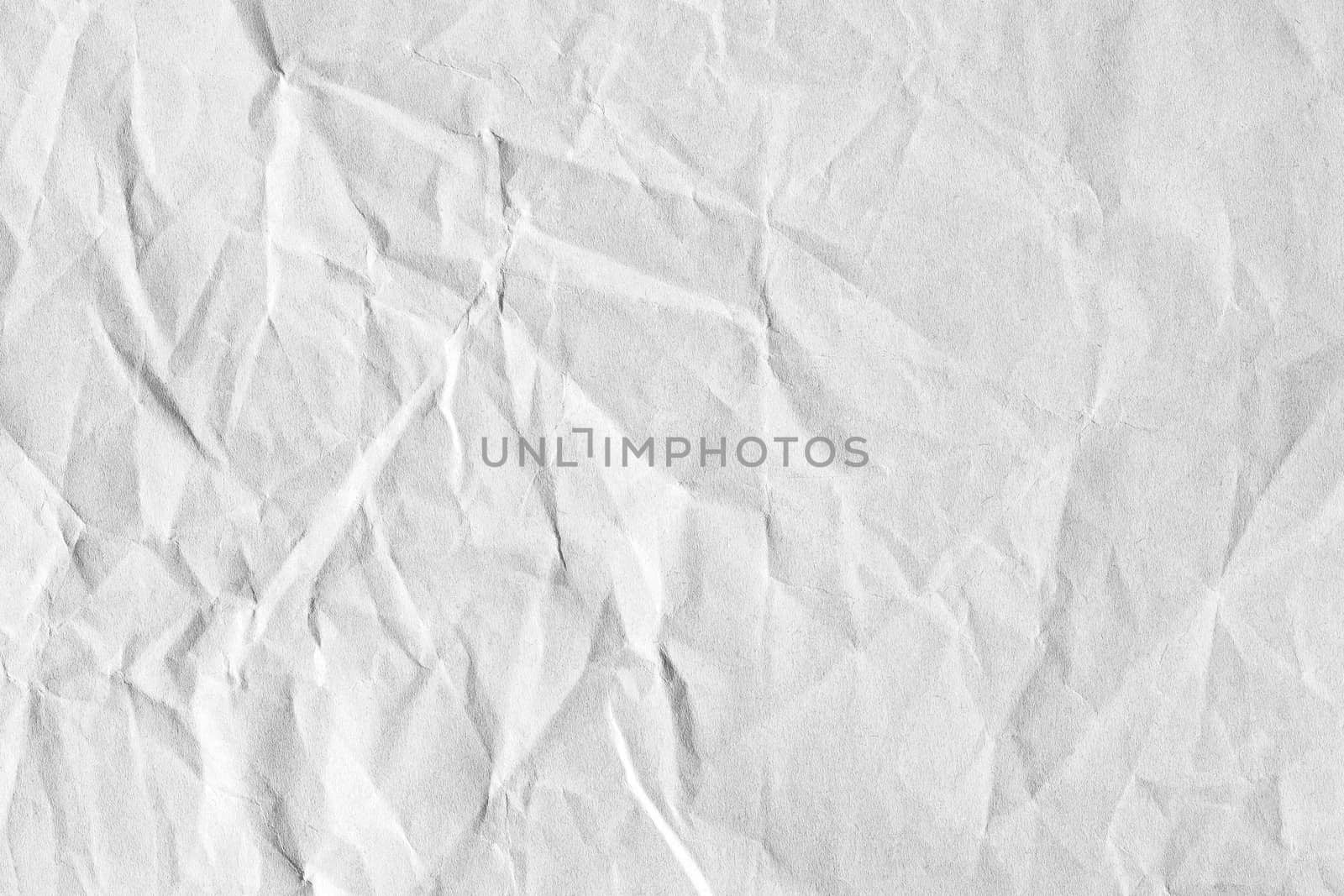 Old crumpled white paper background texture