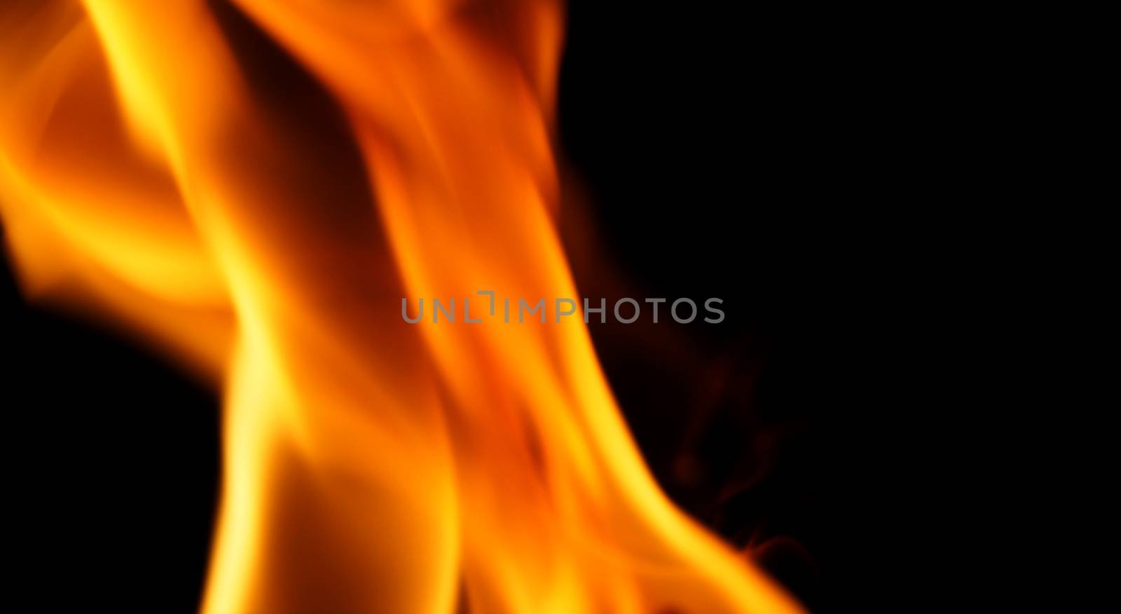 Abstract shape of fire close-up  by gnepphoto