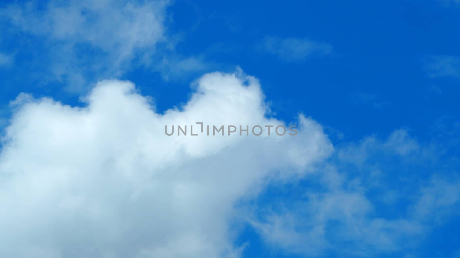 Big white clouds and the blue sky. by gnepphoto