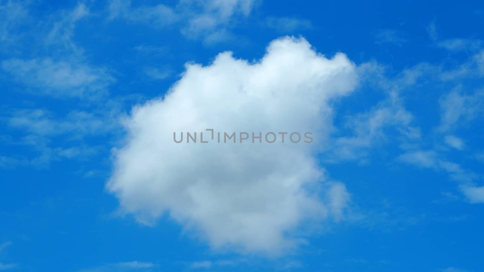 Big white clouds and the blue sky. by gnepphoto