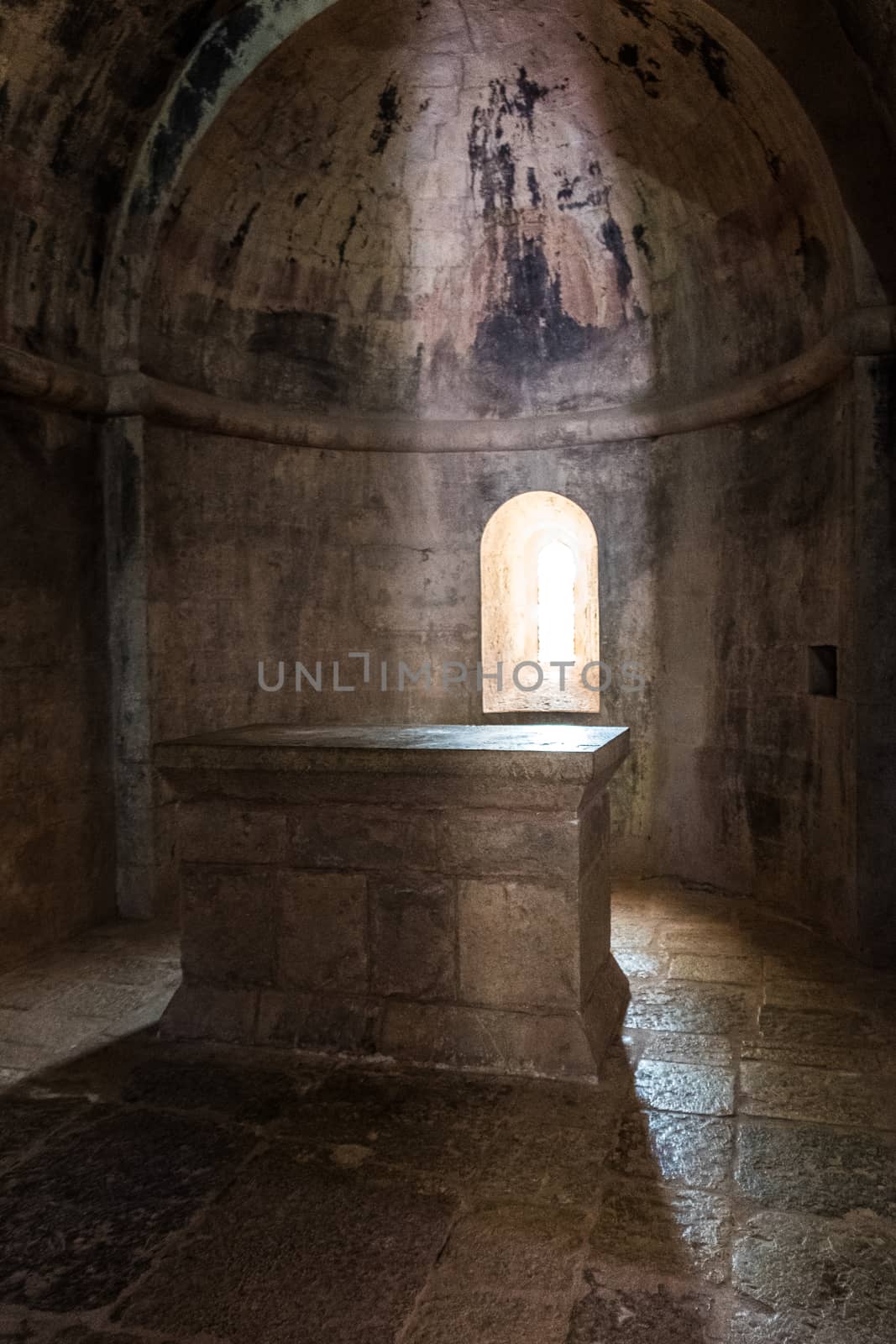 Altar of the Thonoret abbey in the Var in France by raphtong