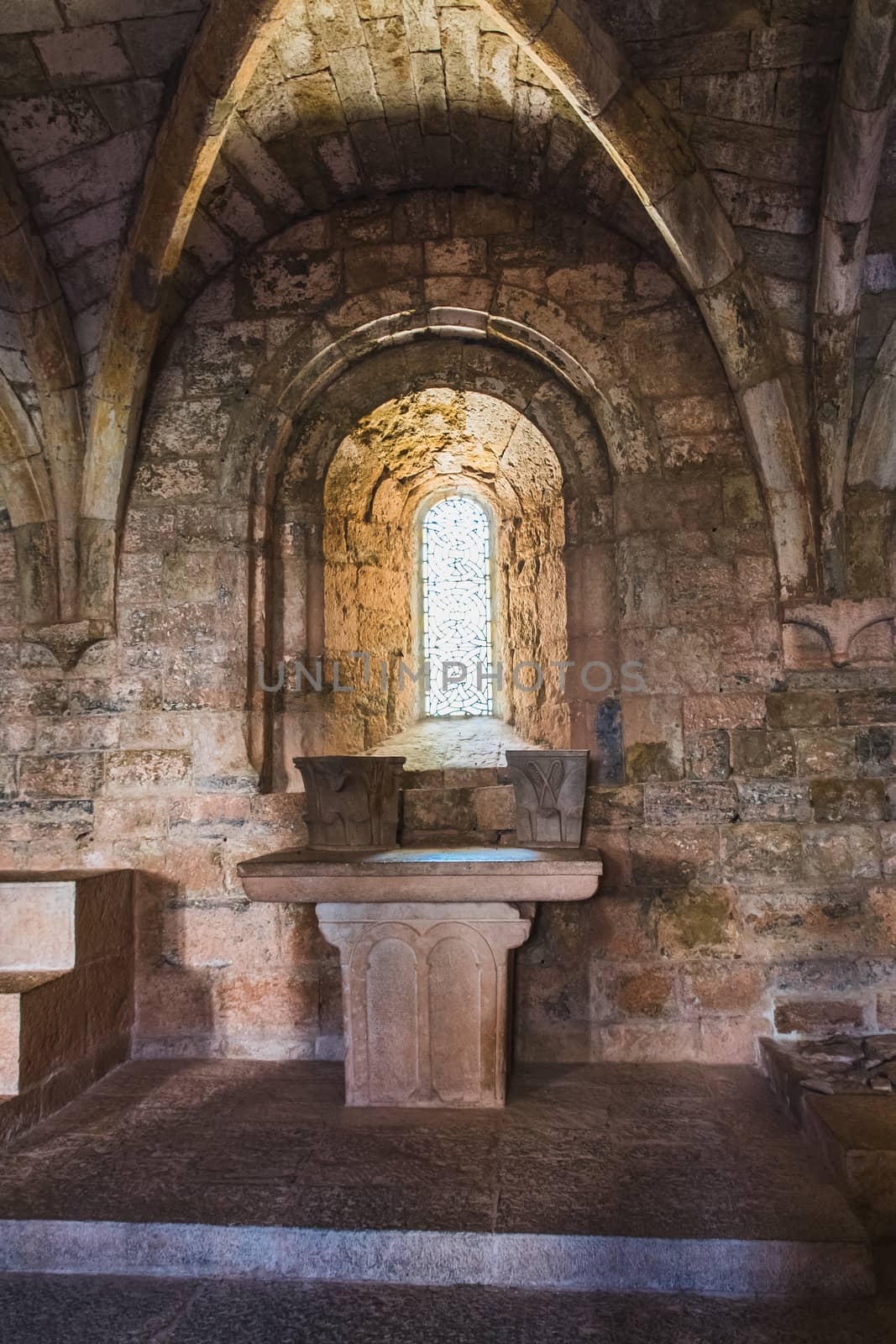 Altar of the Thonoret abbey in the Var  by raphtong