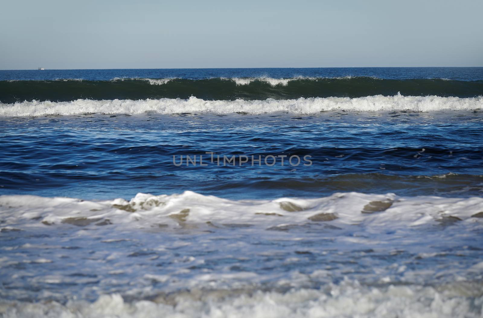 Rough water and waves in Atlantic Ocean. Florida, USA by Novic