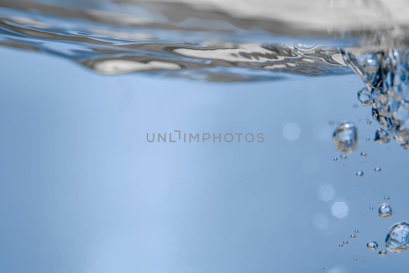 Abstract clean water with copy space for background