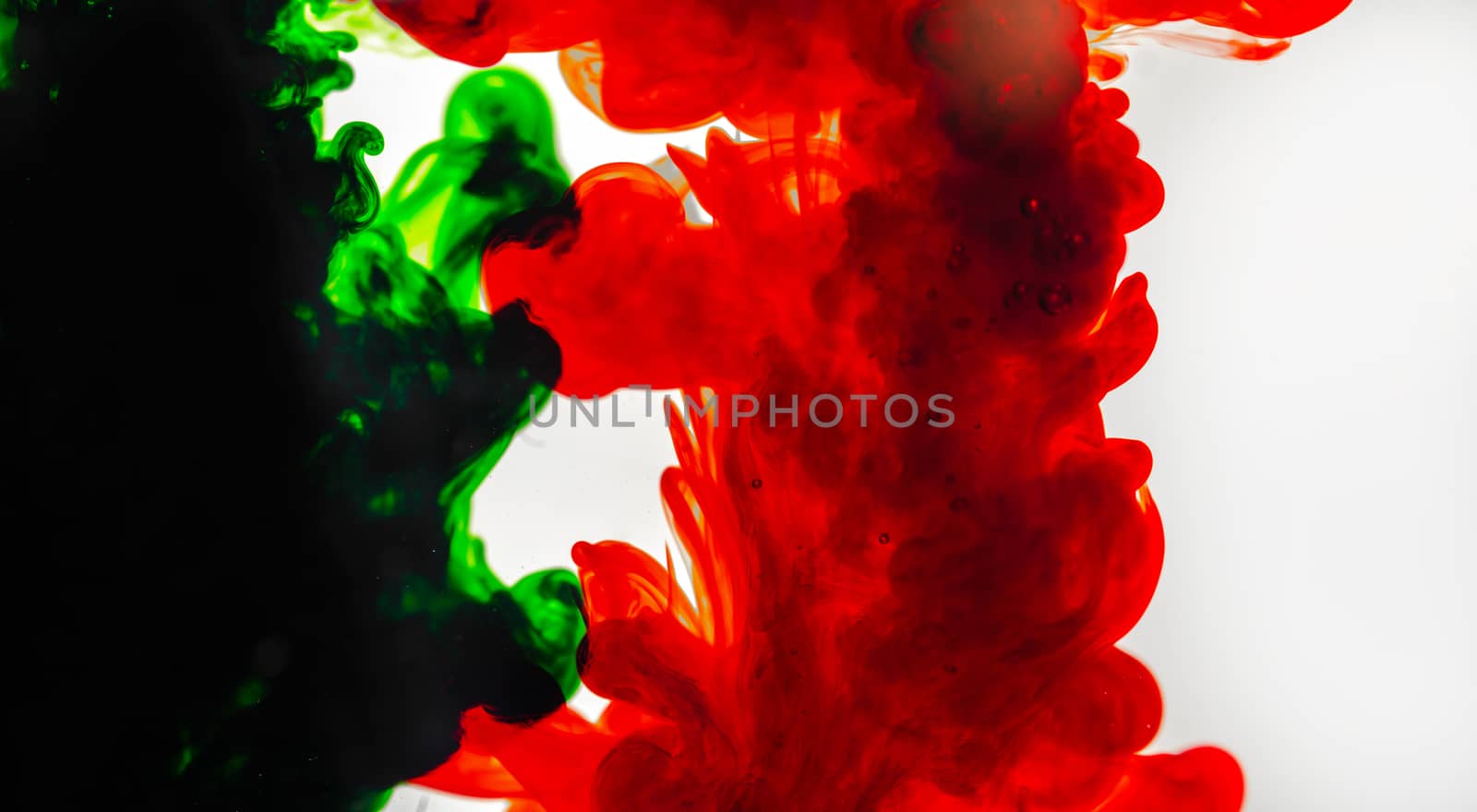 Abstract green and red water texture