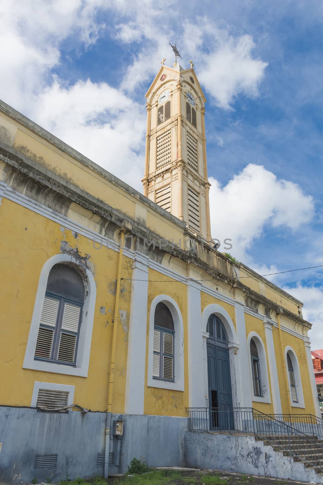 Cathedral Saint Pierre Saint Paul in Pointe-a-Pitre in Guadeloupe, French Caribbean