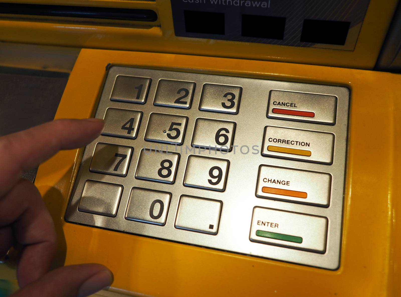 ATM machine close-up by gnepphoto