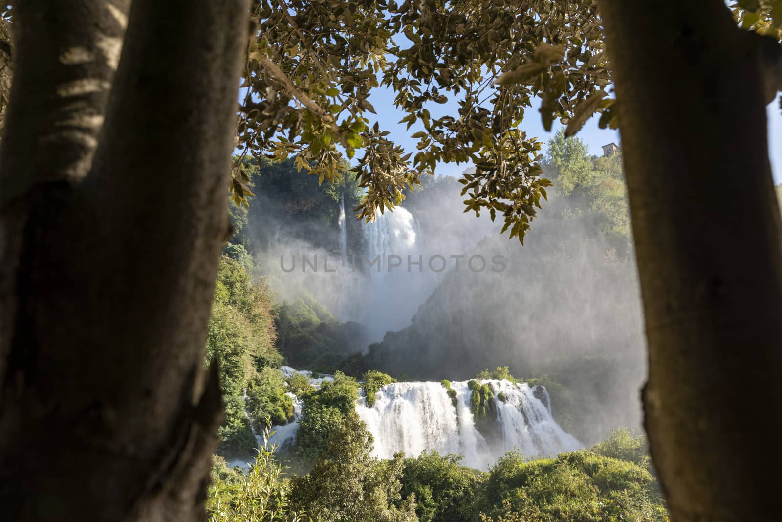 waterfall of marmore in terni the highest in europe