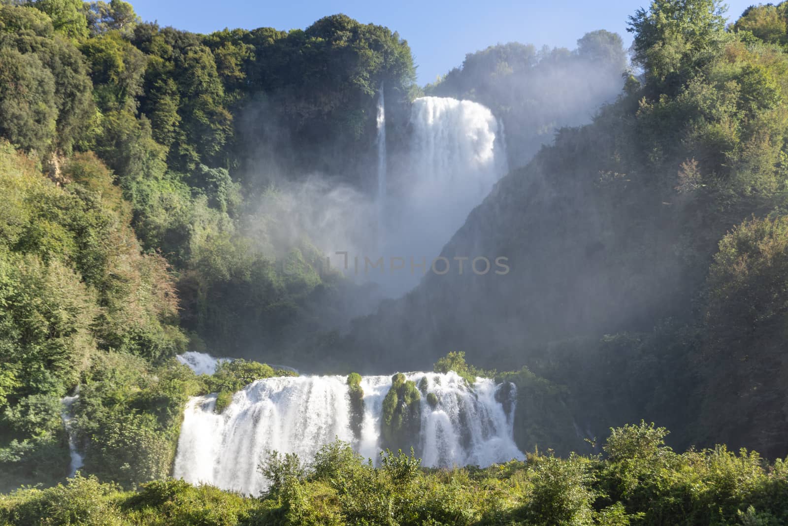 waterfall of marmore in terni the highest in europe