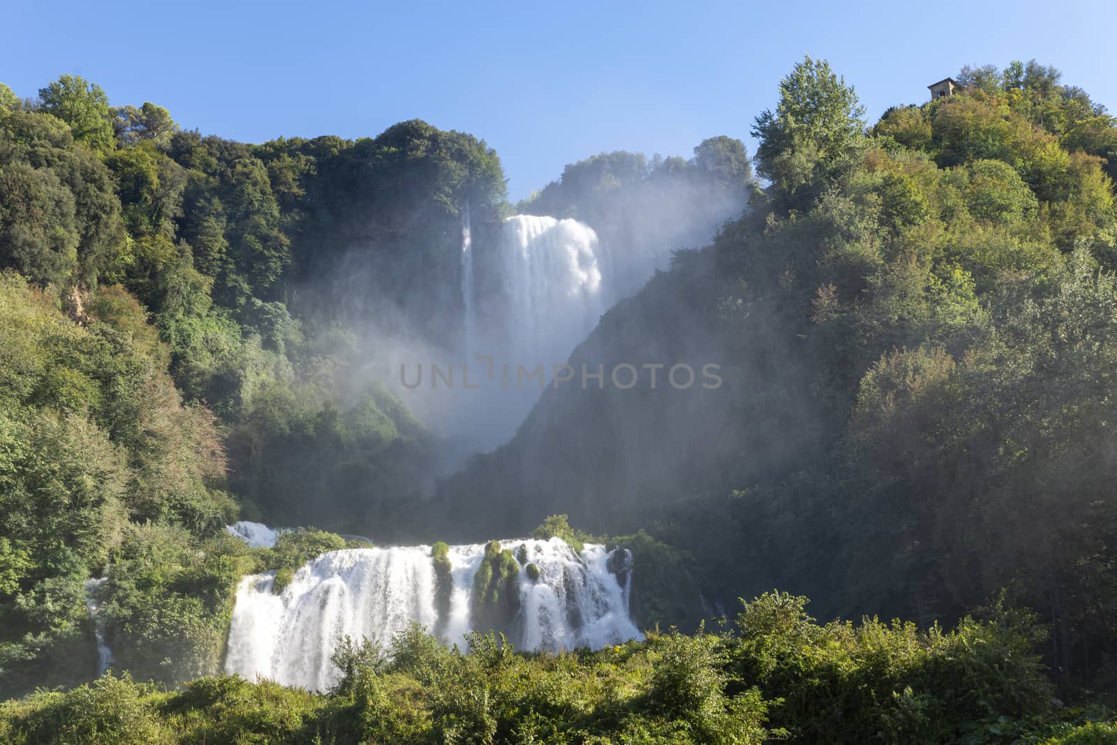 waterfall of marmore in terni the highest in europe