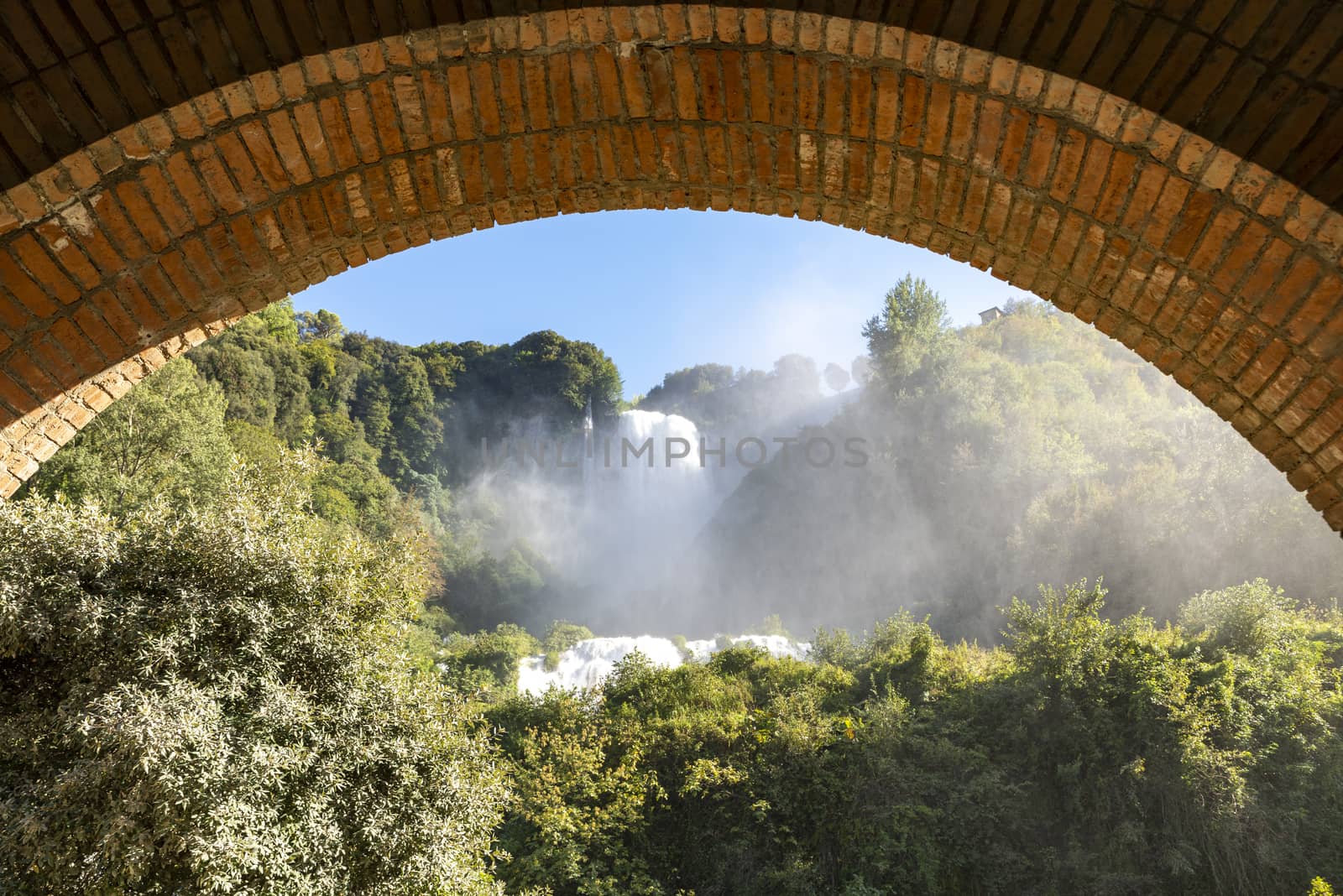 waterfall of marmore in terni the highest in europe