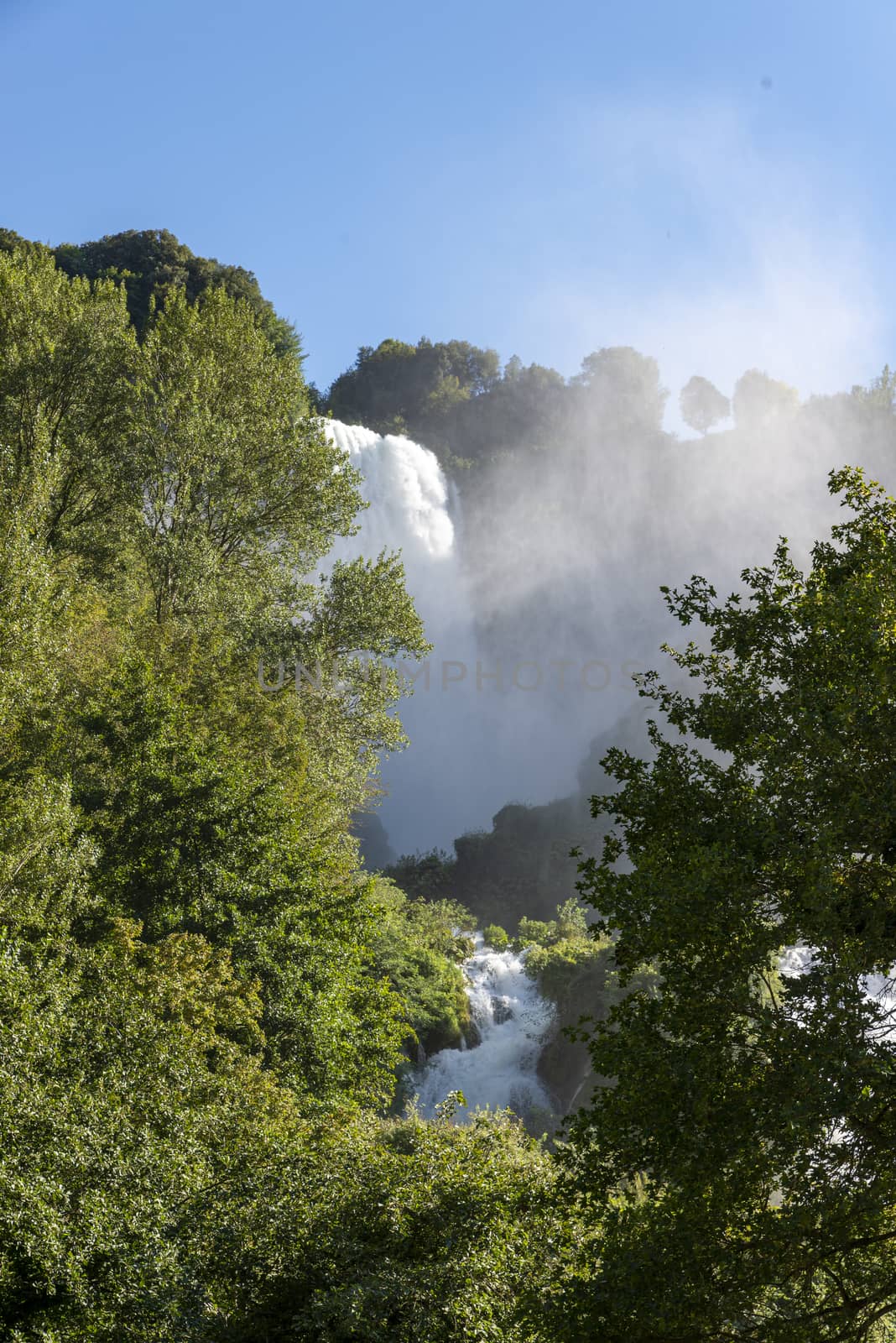 waterfall of marmore in terni the highest in europe