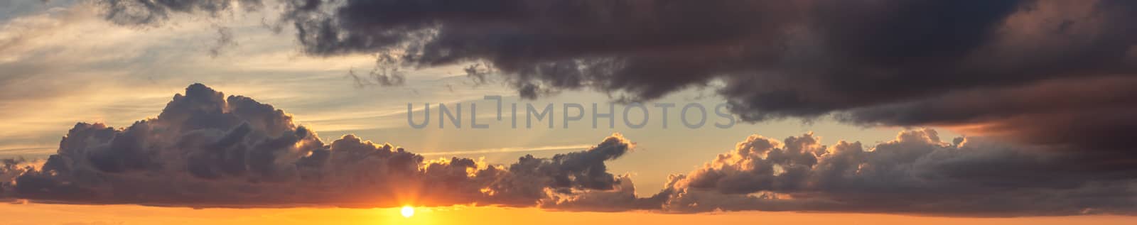 Amazing cloudscape at sunset in Belize by DamantisZ