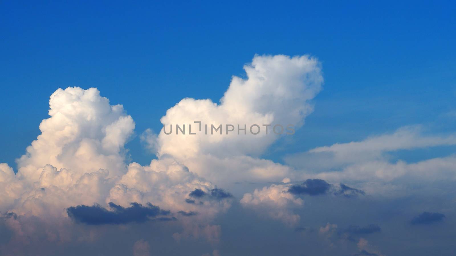 Blue sky and white clouds. by gnepphoto