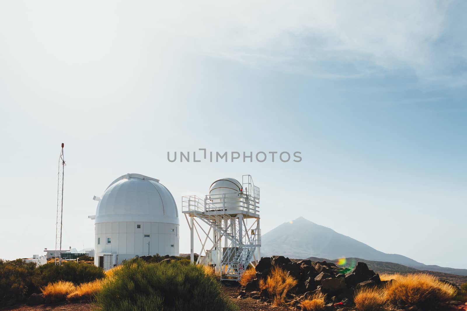 Teide Observatory astronomical telescopes in Tenerife, Canary Islands, Spain by nikkytok