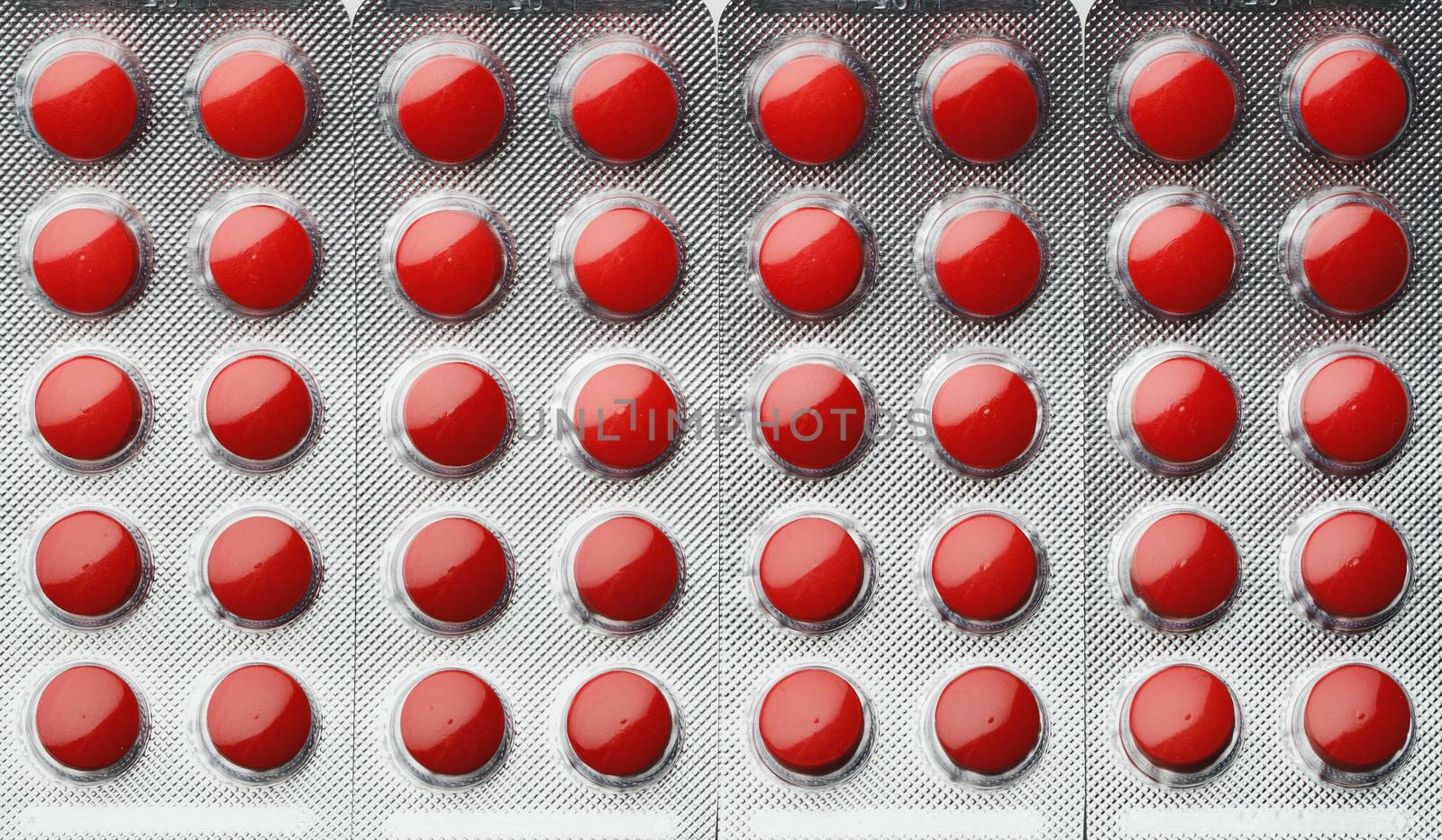 red pills blister pack