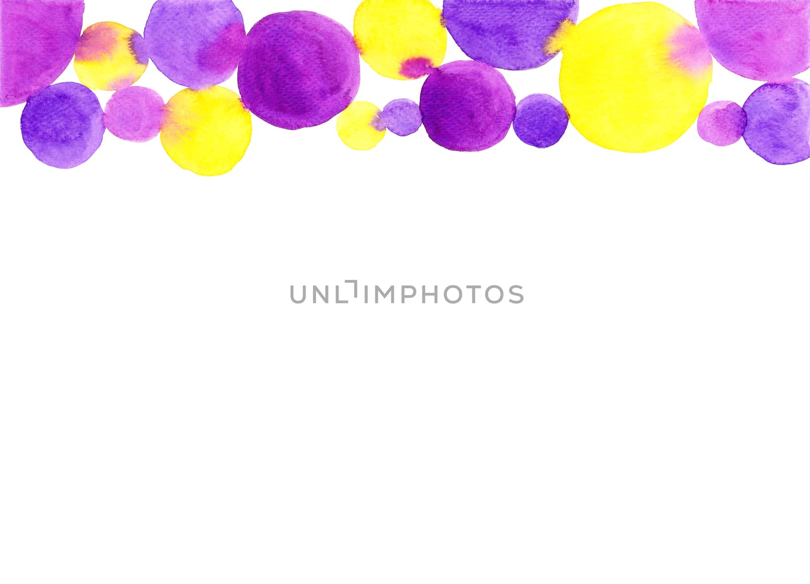 Frame of connected multi colored circles.Colorful abstract paper texture background. by Ungamrung