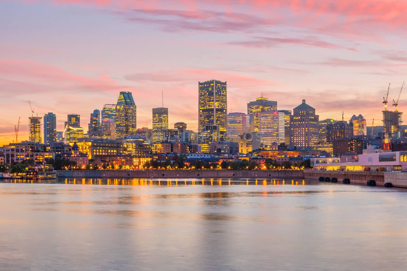 Downtown Montreal skyline at sunset by f11photo