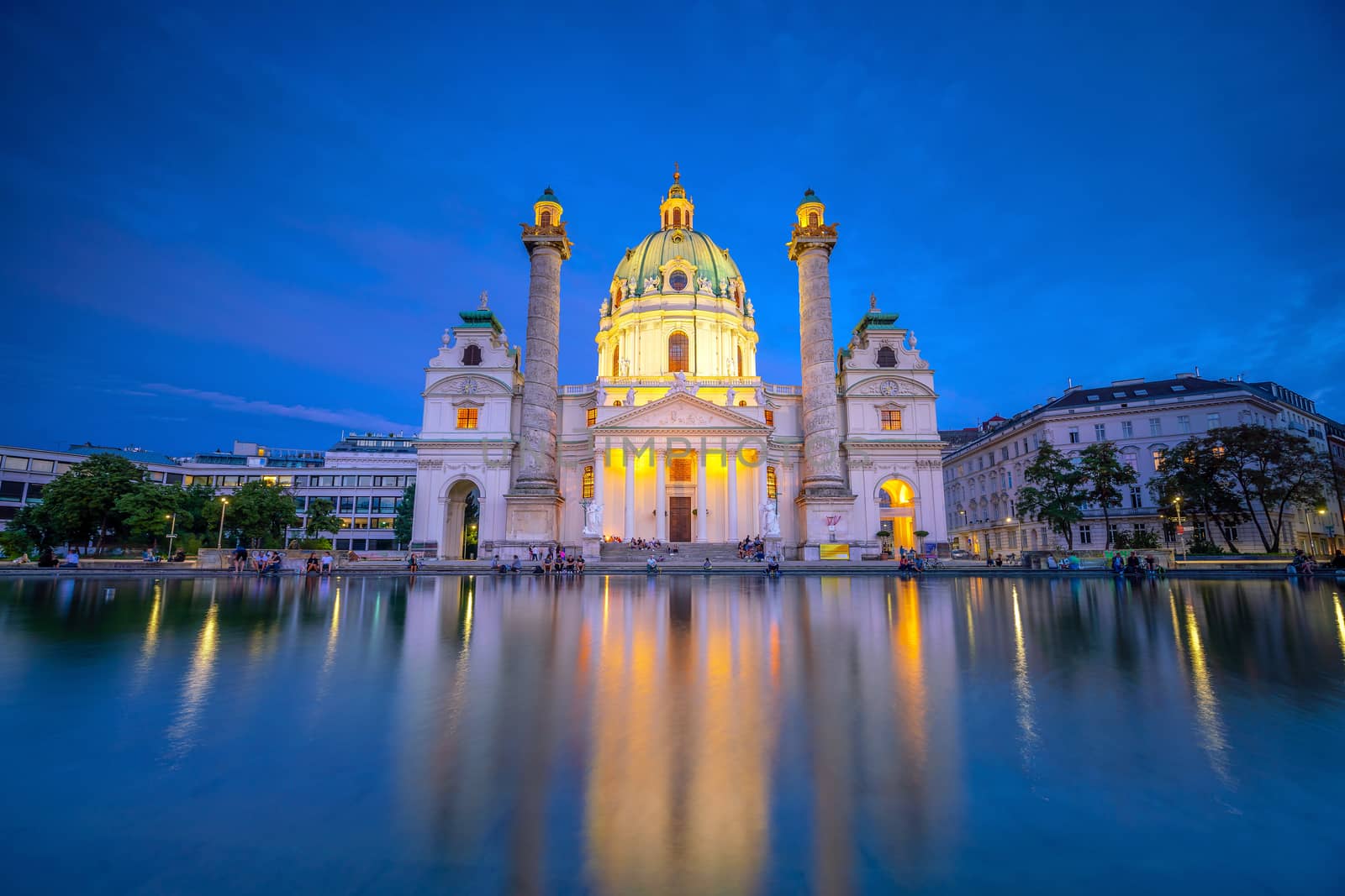 St. Charles's Church (Karlskirche) in Vienna, Austria by f11photo