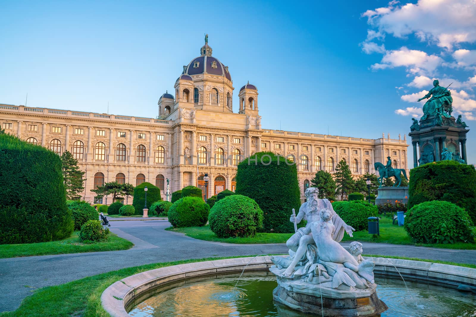 Beautiful view of famous Naturhistorisches Museum (Natural Histo by f11photo