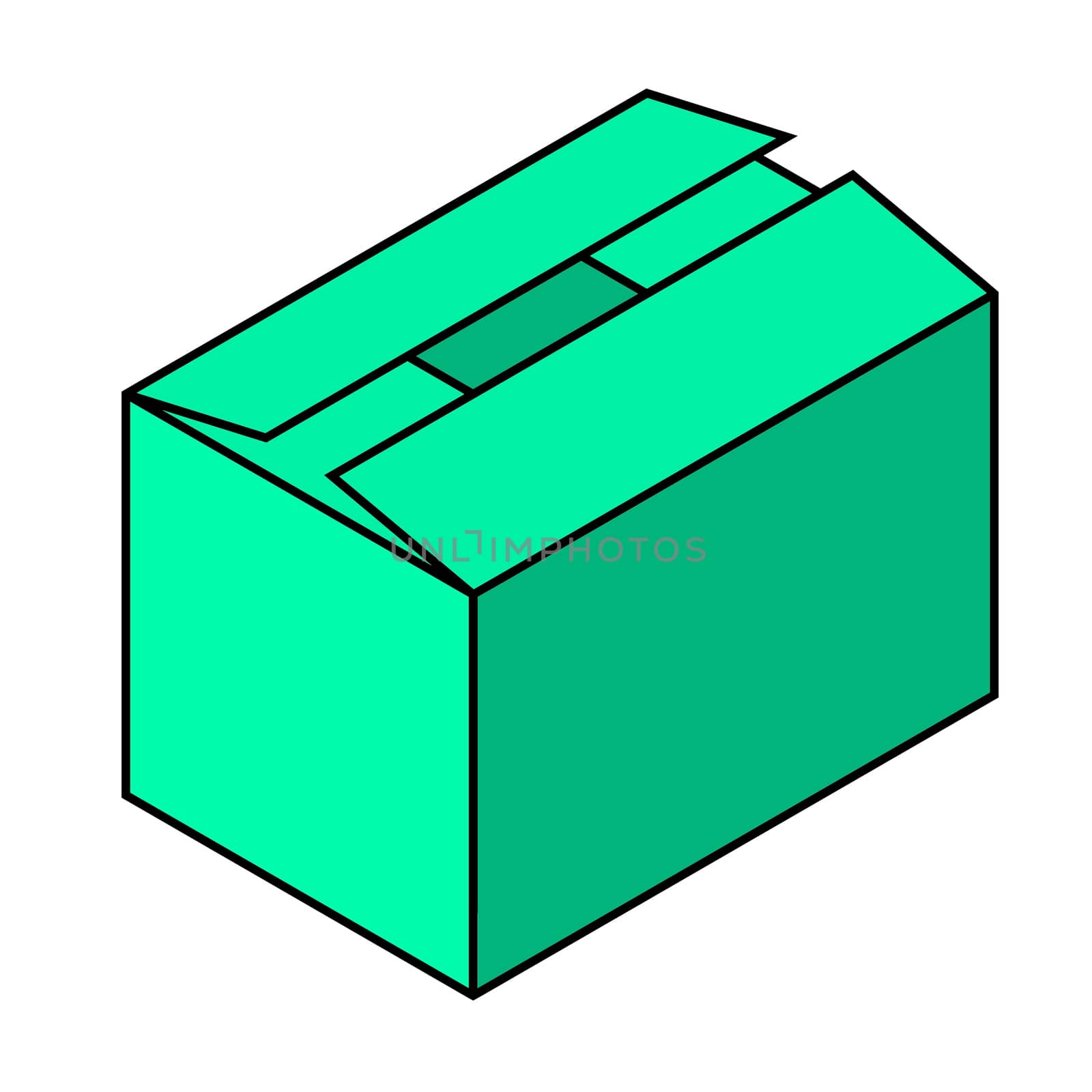 green box illustration by claudiodivizia